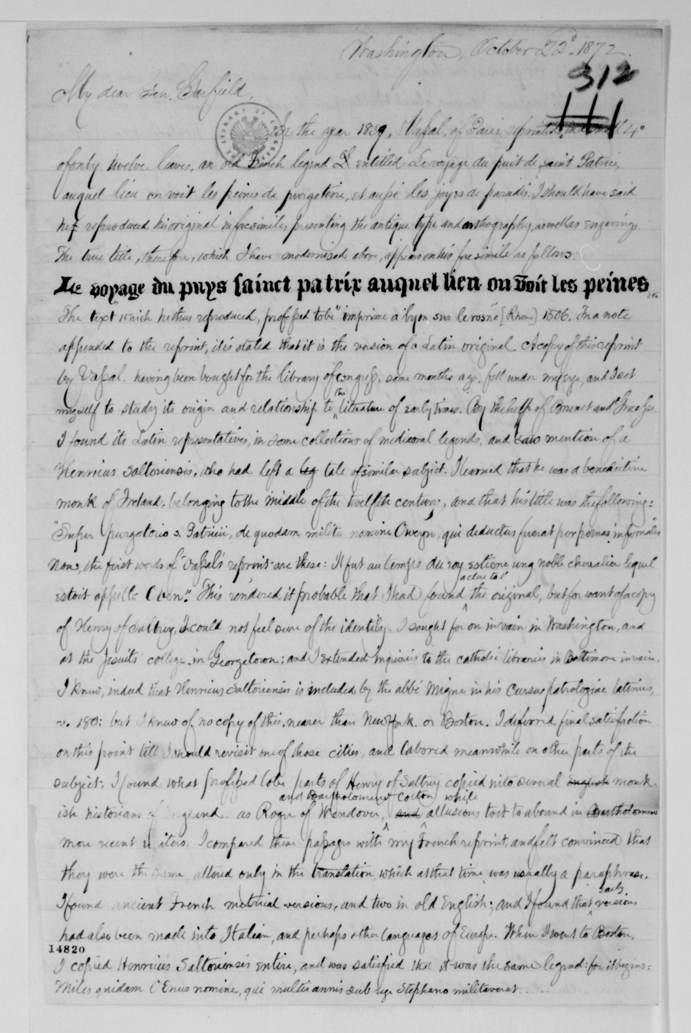 Scanned image of the current content page