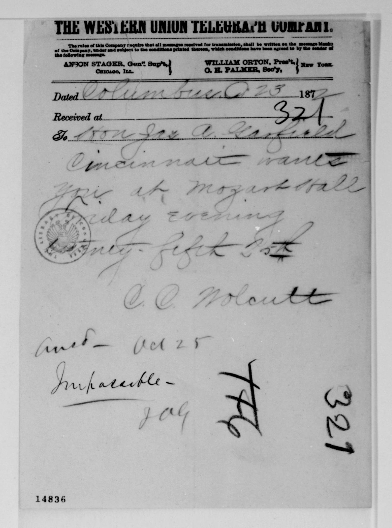 Scanned image of the current content page