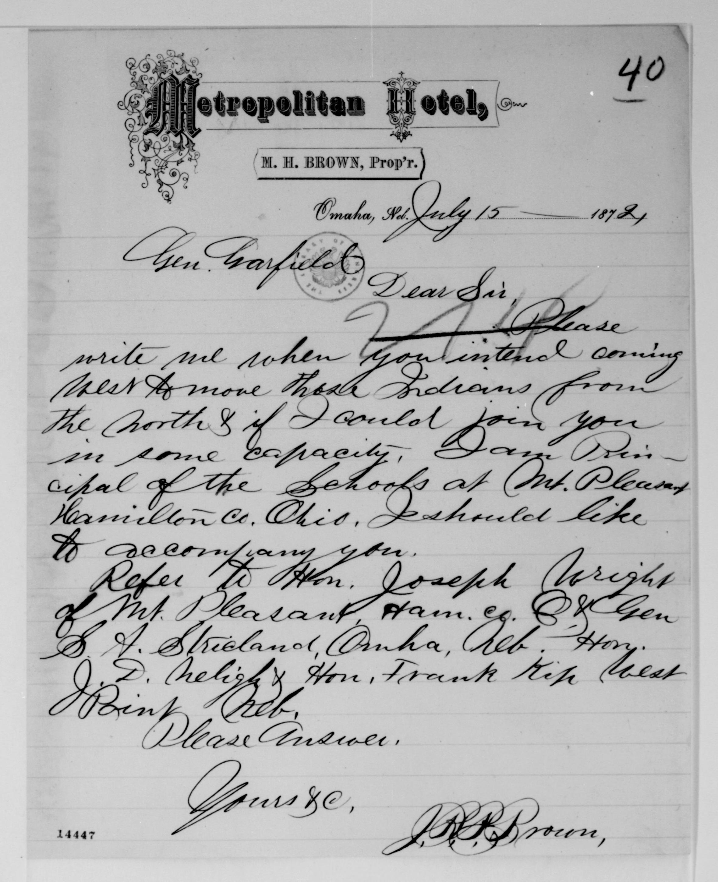 Scanned image of the current content page