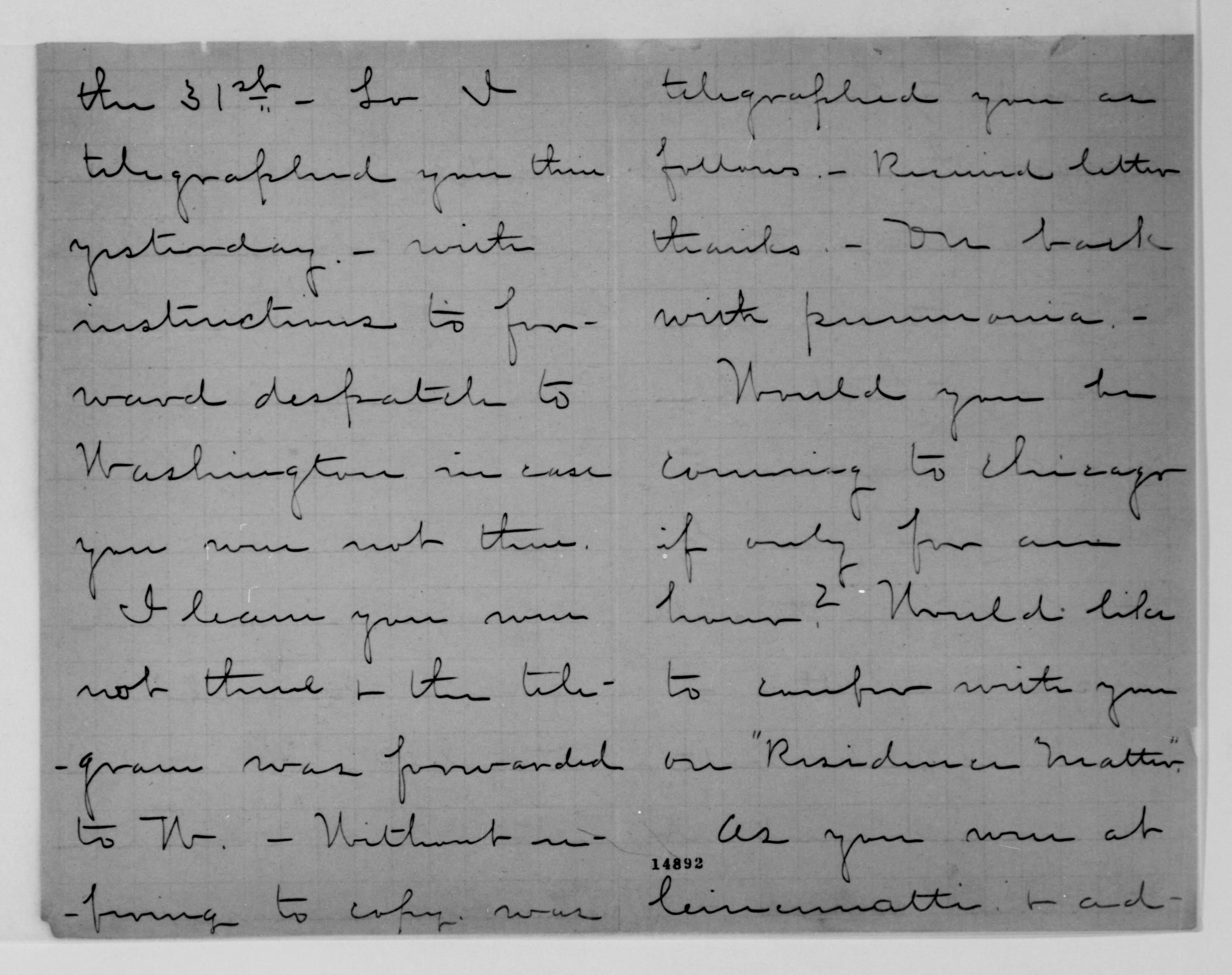 Scanned image of the current content page