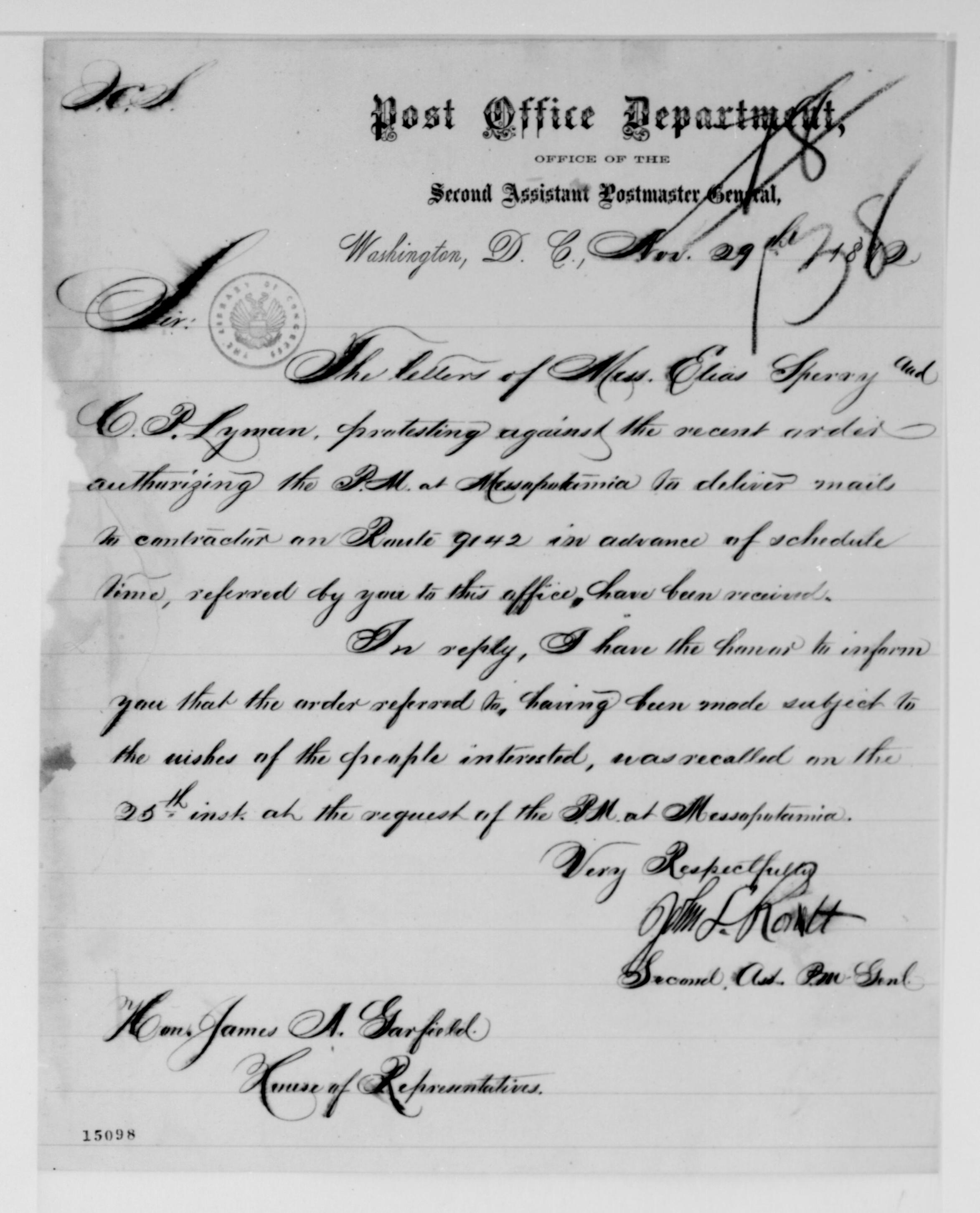 Scanned image of the current content page