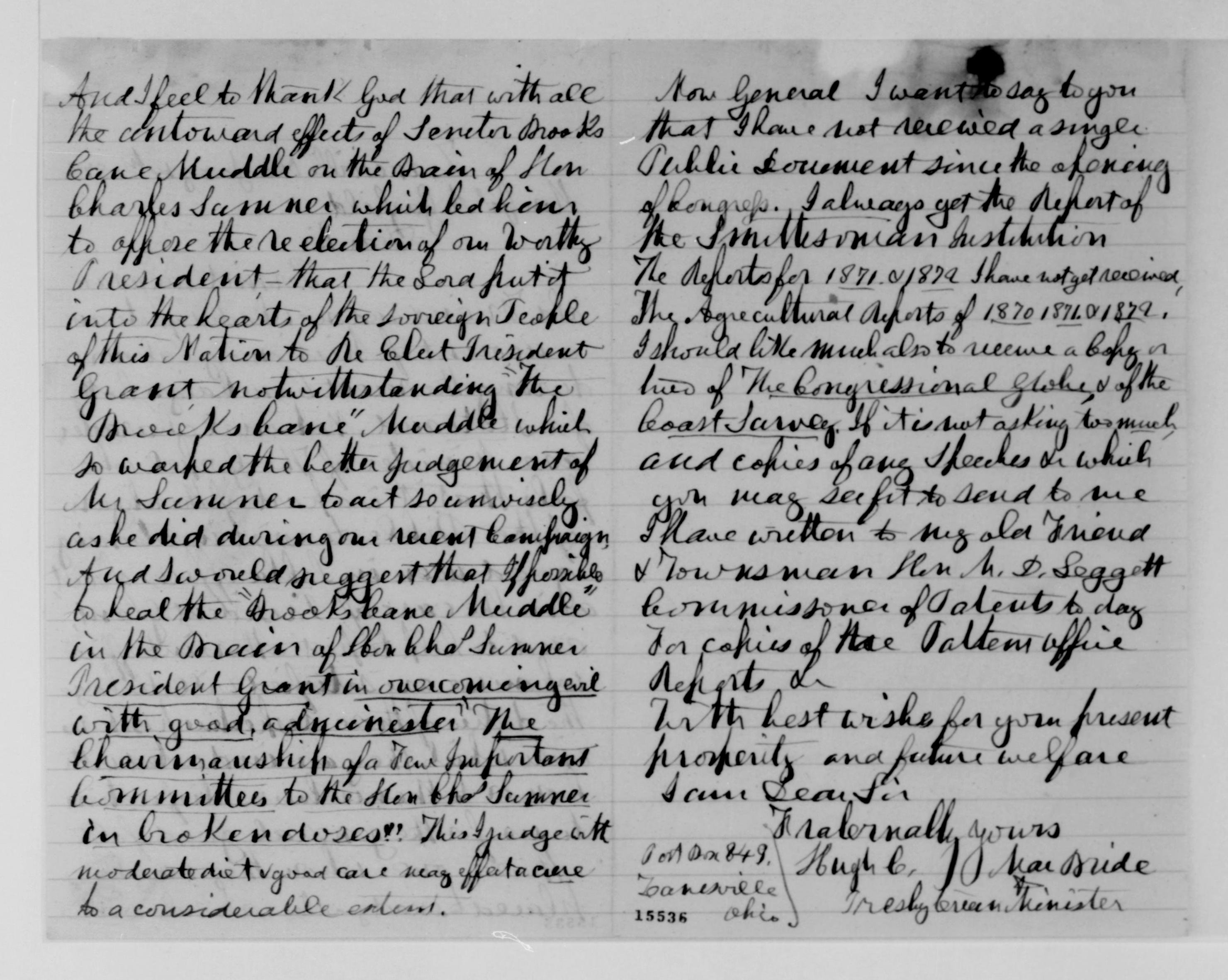 Scanned image of the current content page