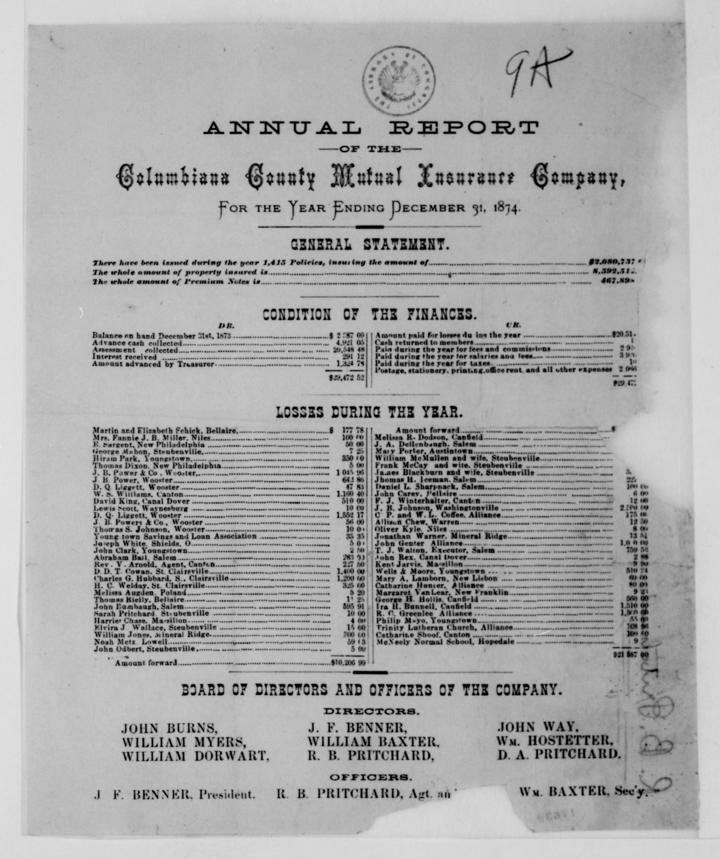 Scanned image of the current content page