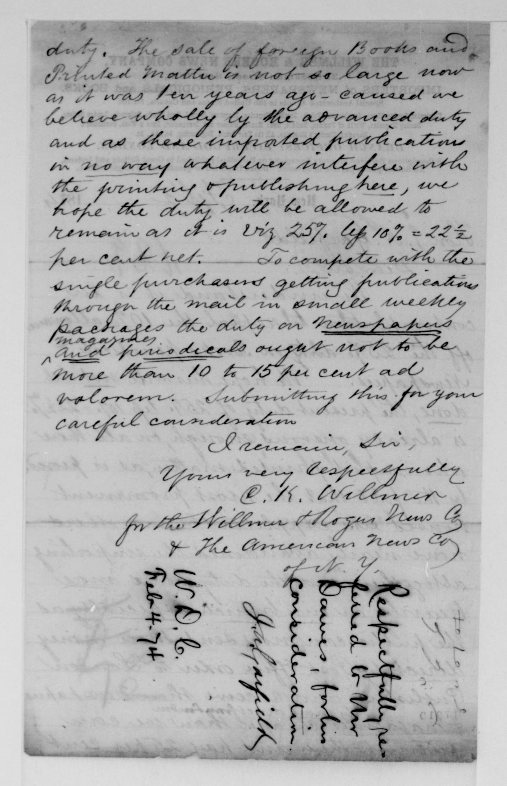 Scanned image of the current content page