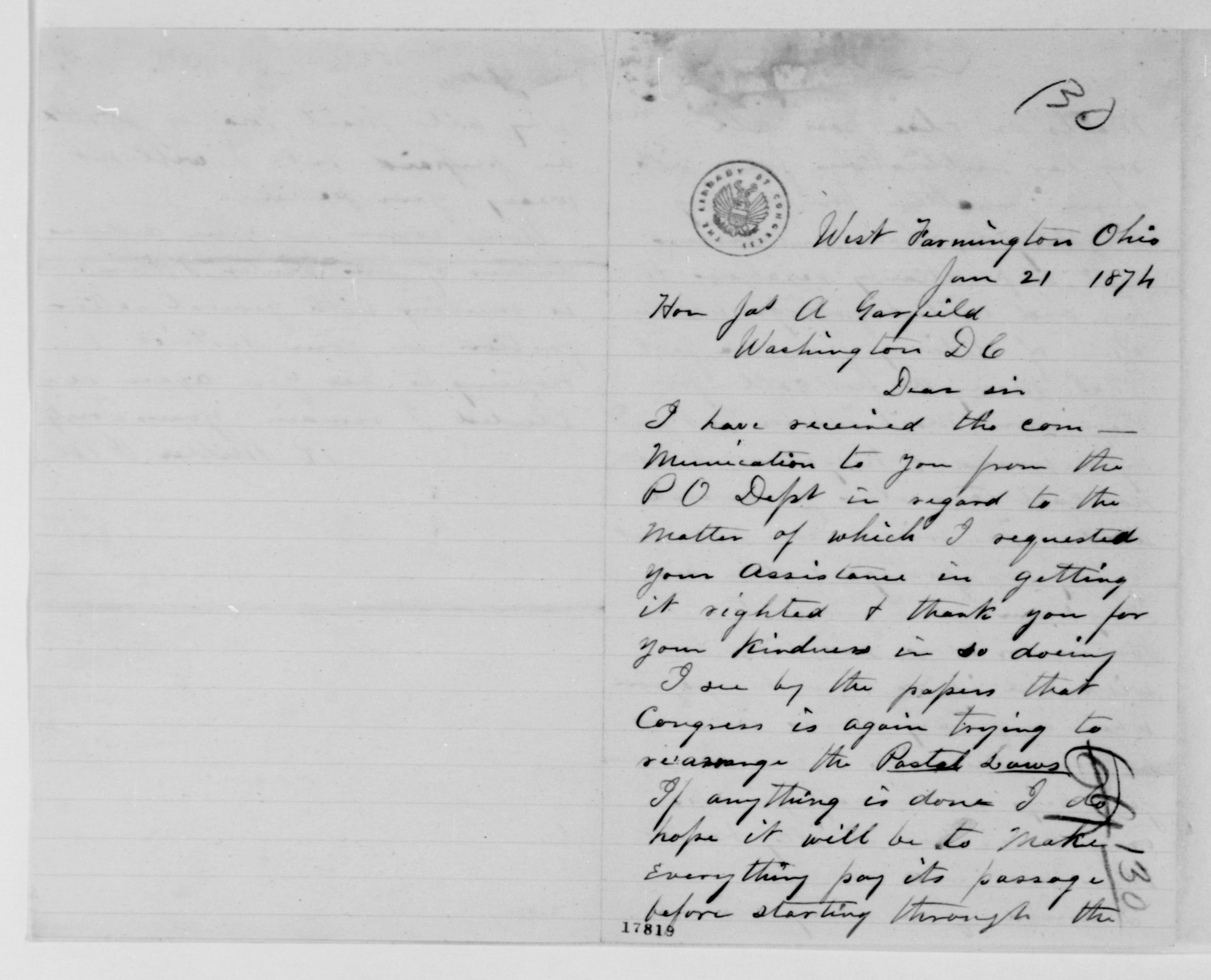 Scanned image of the current content page