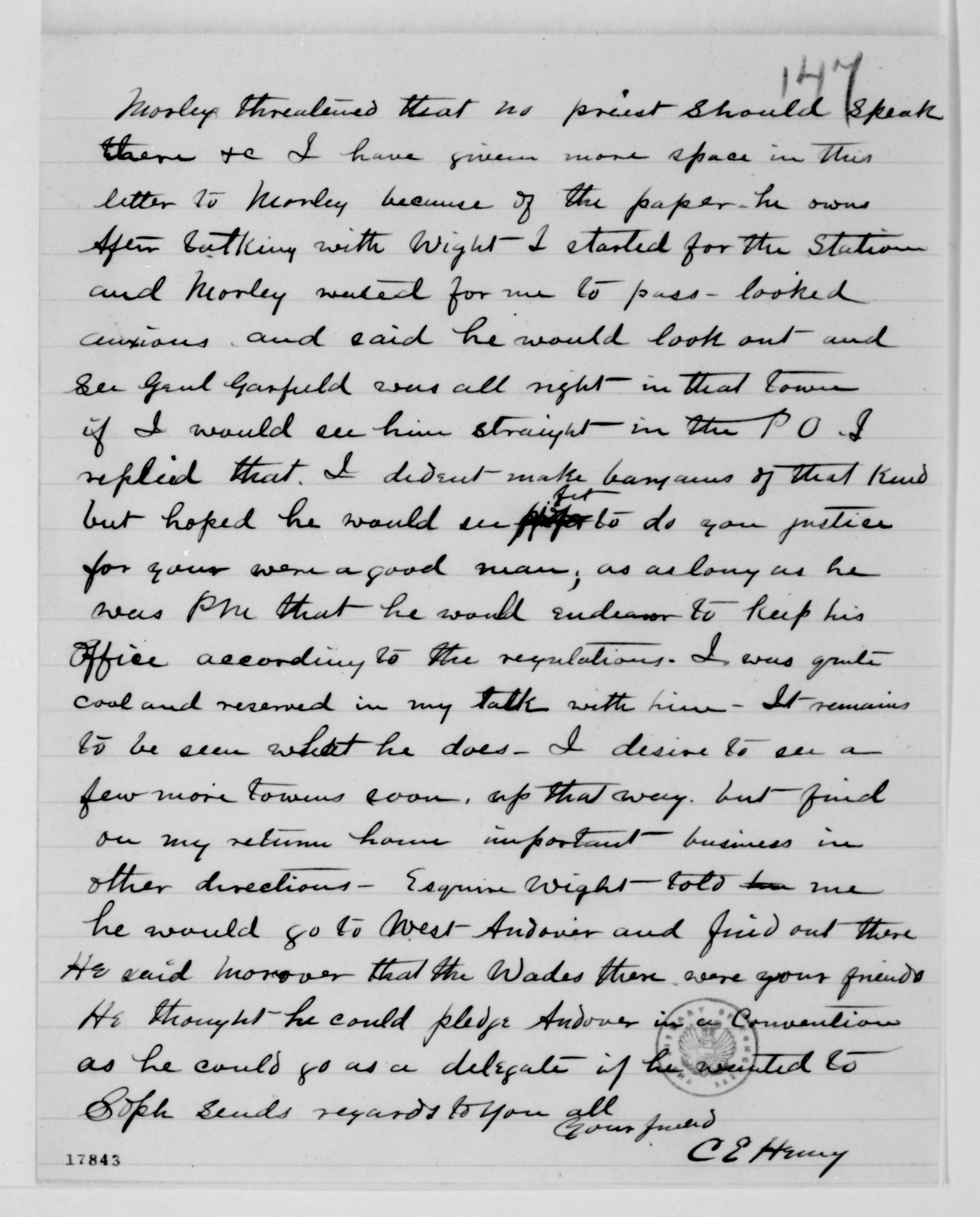 Scanned image of the current content page