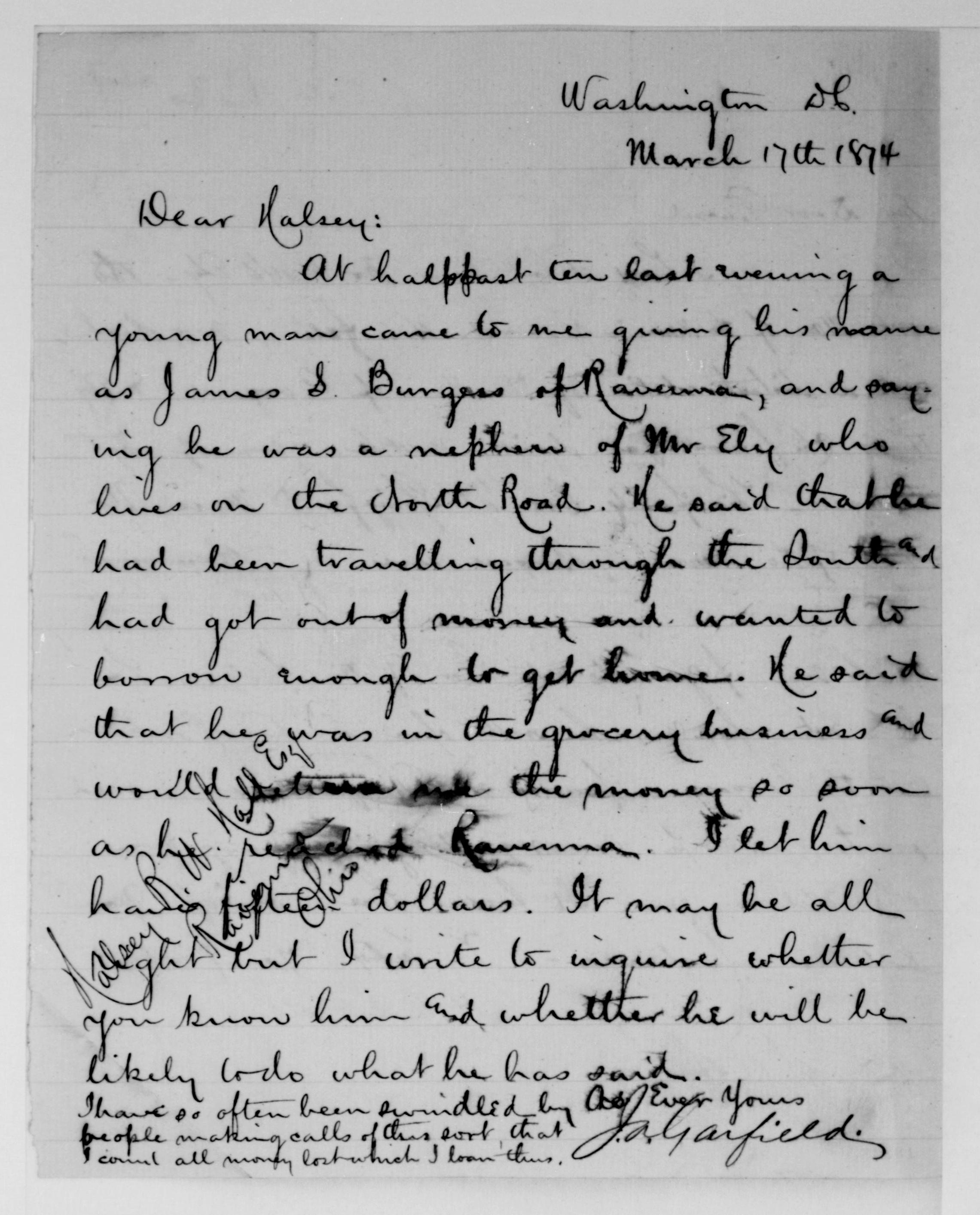 Scanned image of the current content page