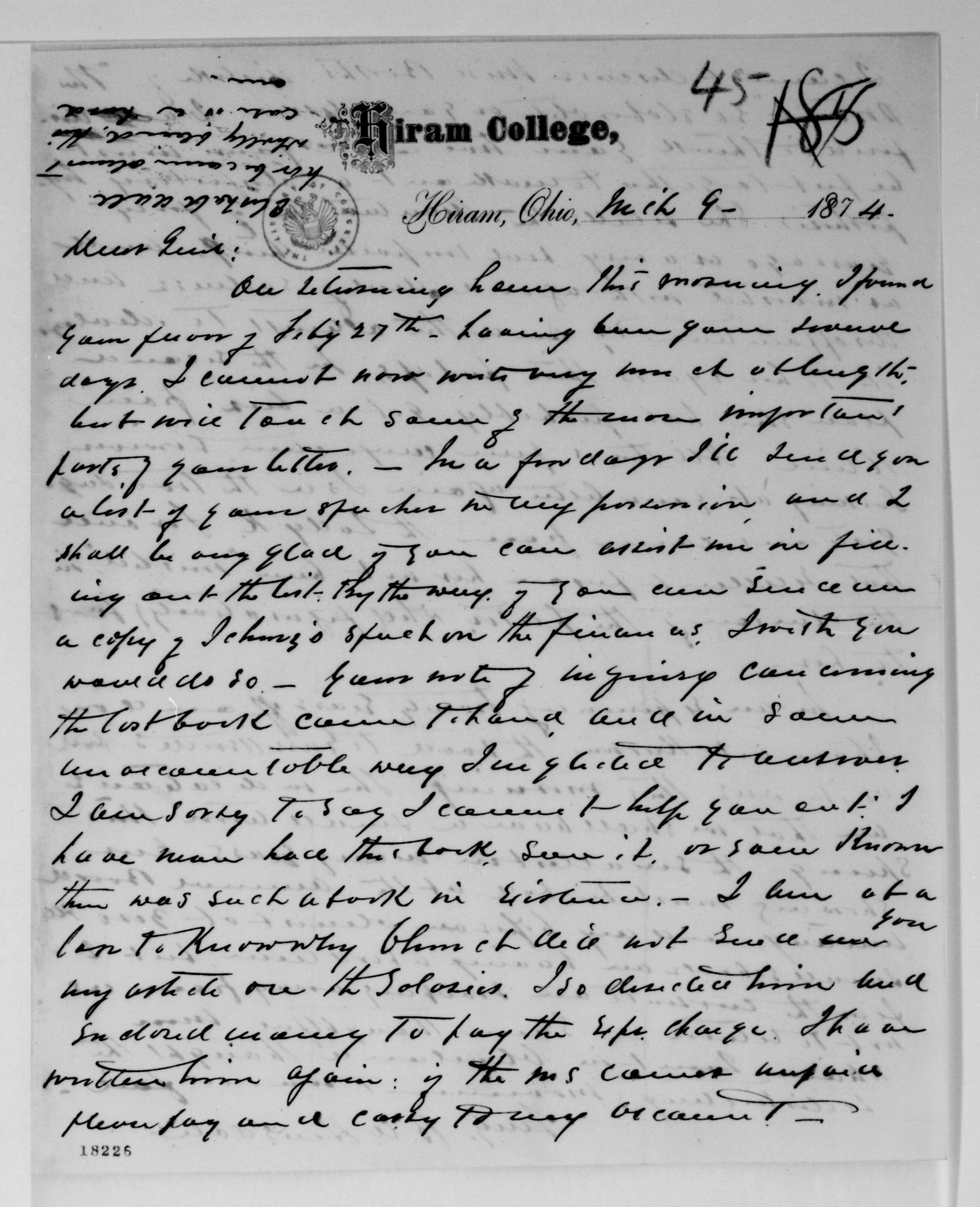 Scanned image of the current content page