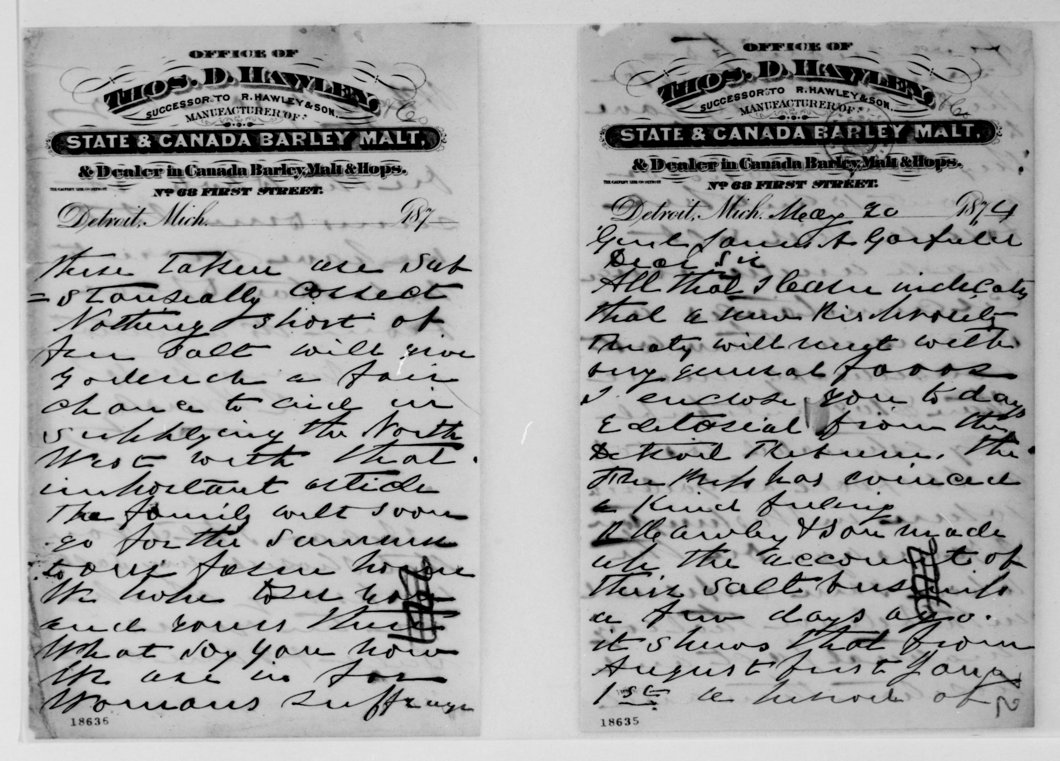 Scanned image of the current content page