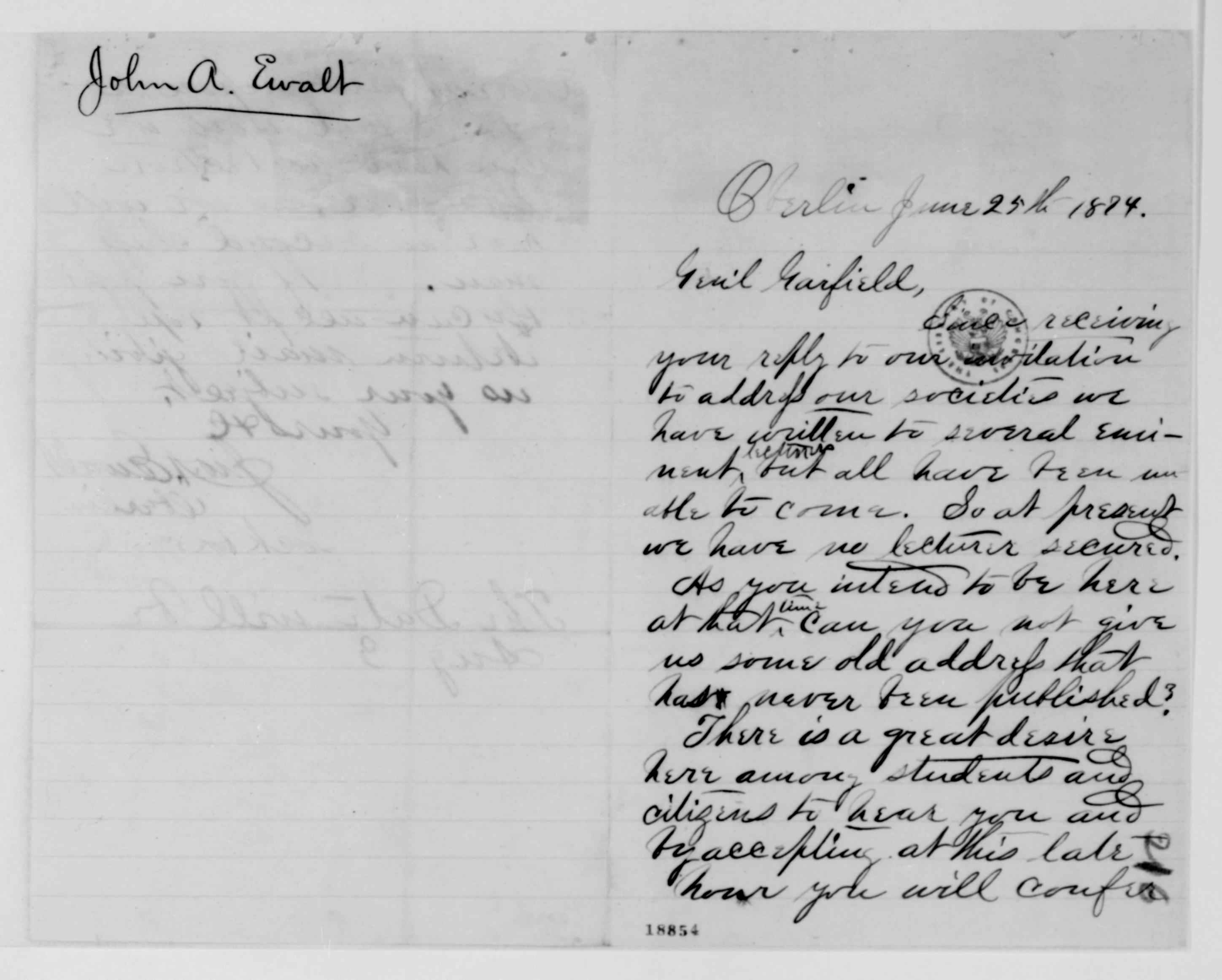 Scanned image of the current content page