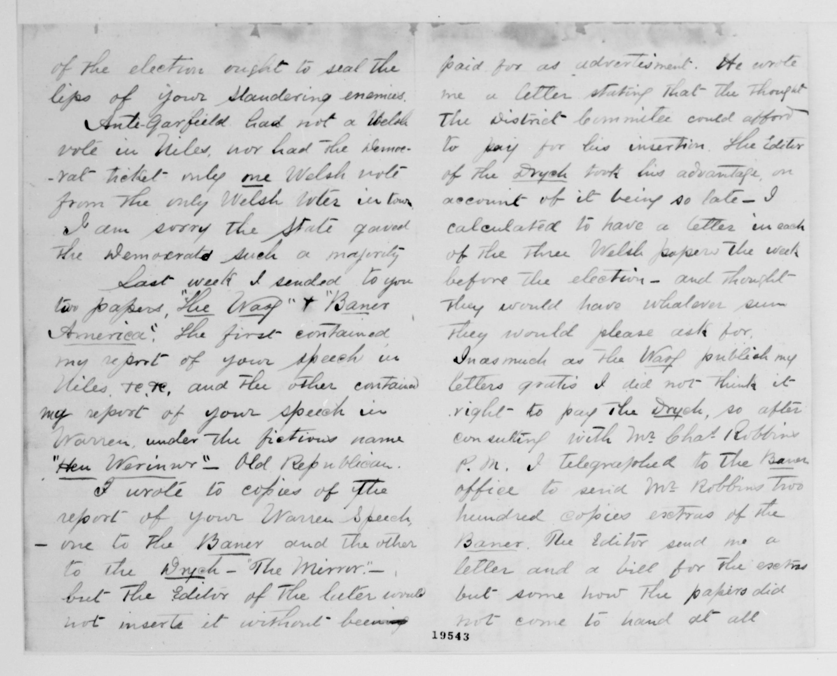 Scanned image of the current content page
