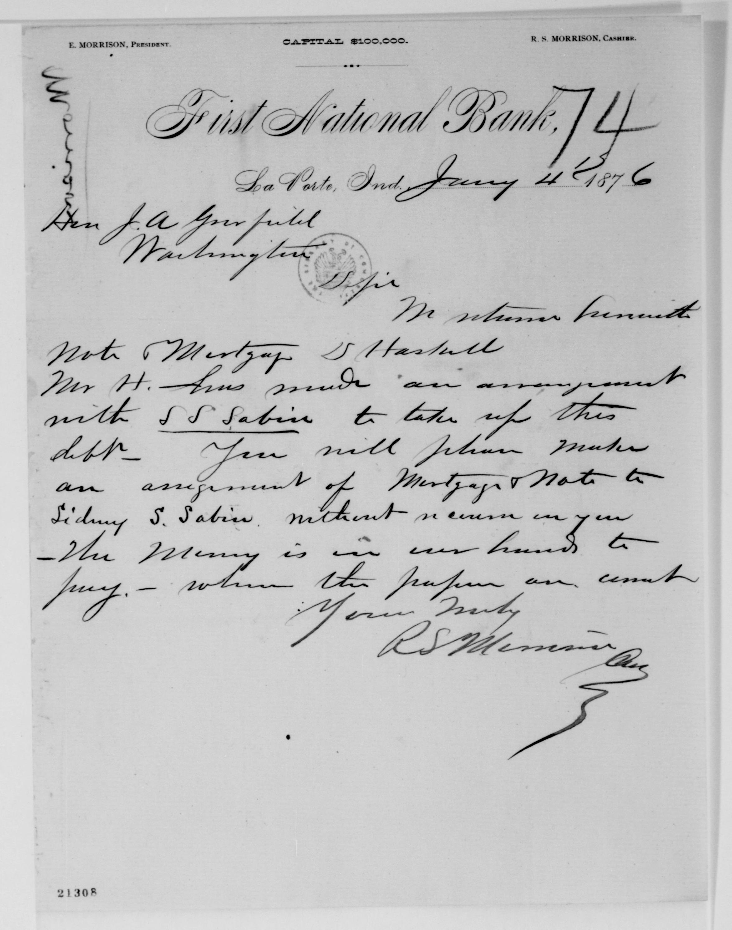 Scanned image of the current content page