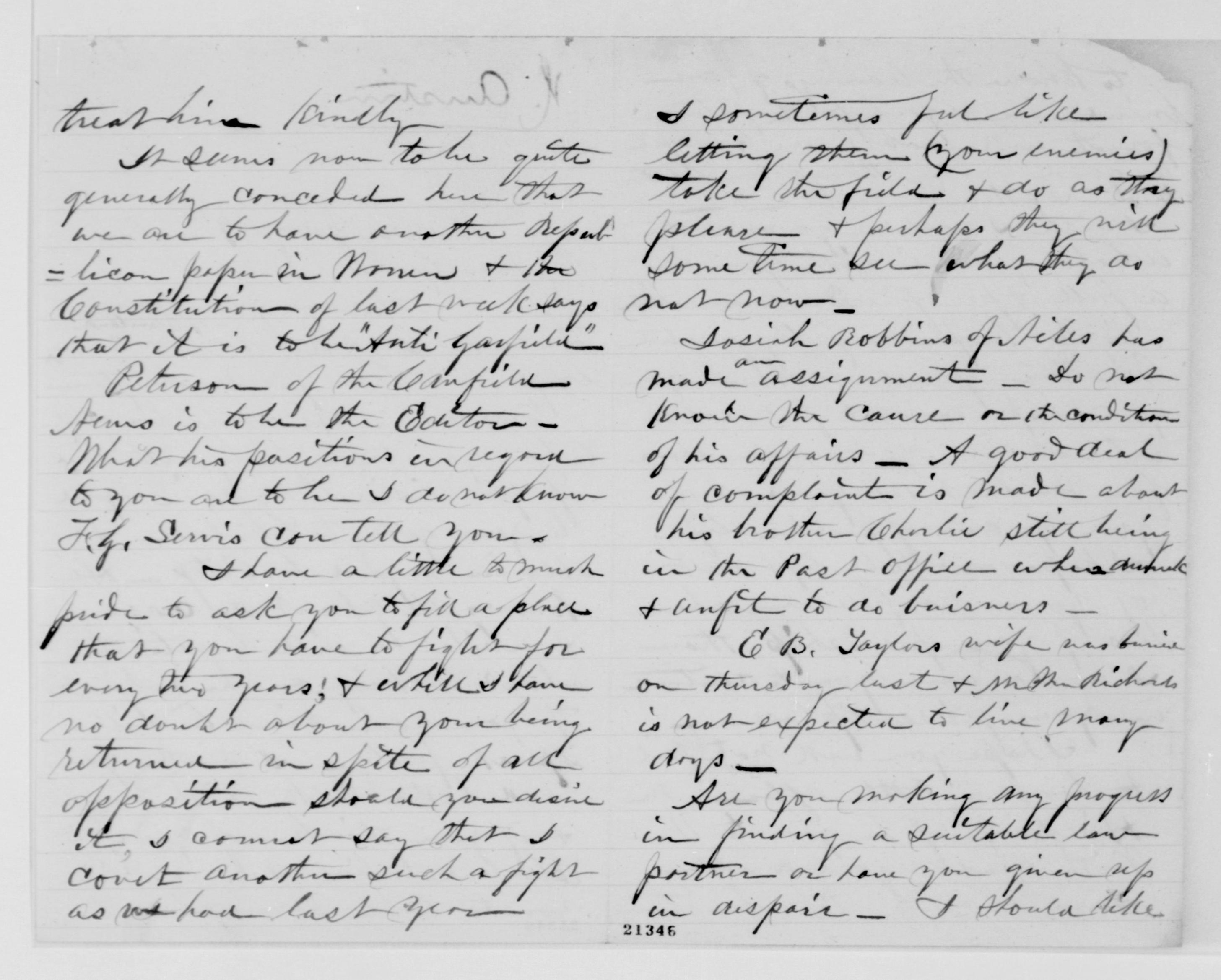 Scanned image of the current content page