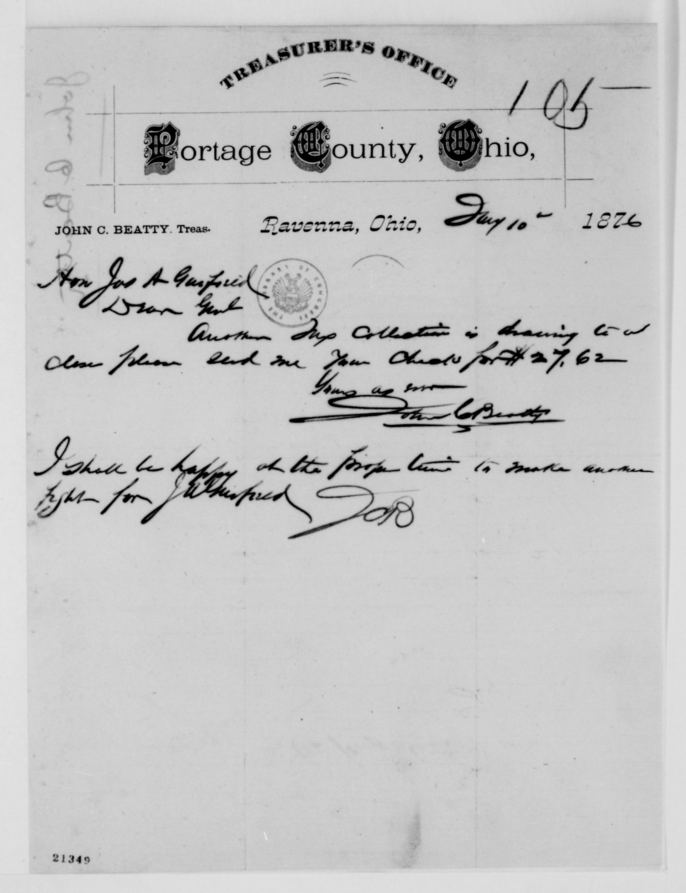 Scanned image of the current content page