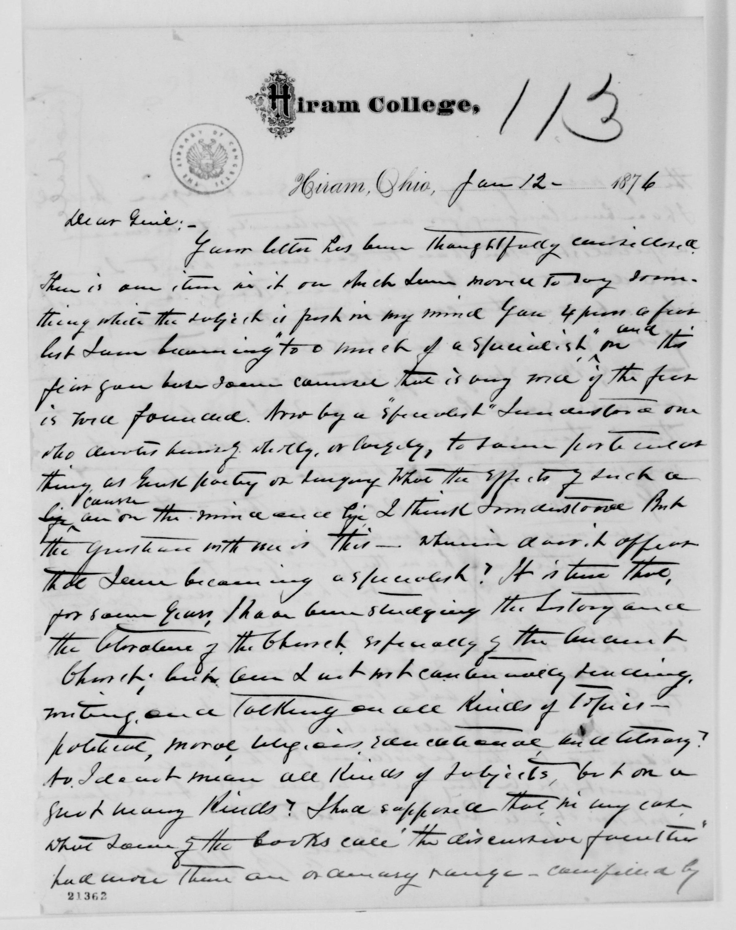 Scanned image of the current content page