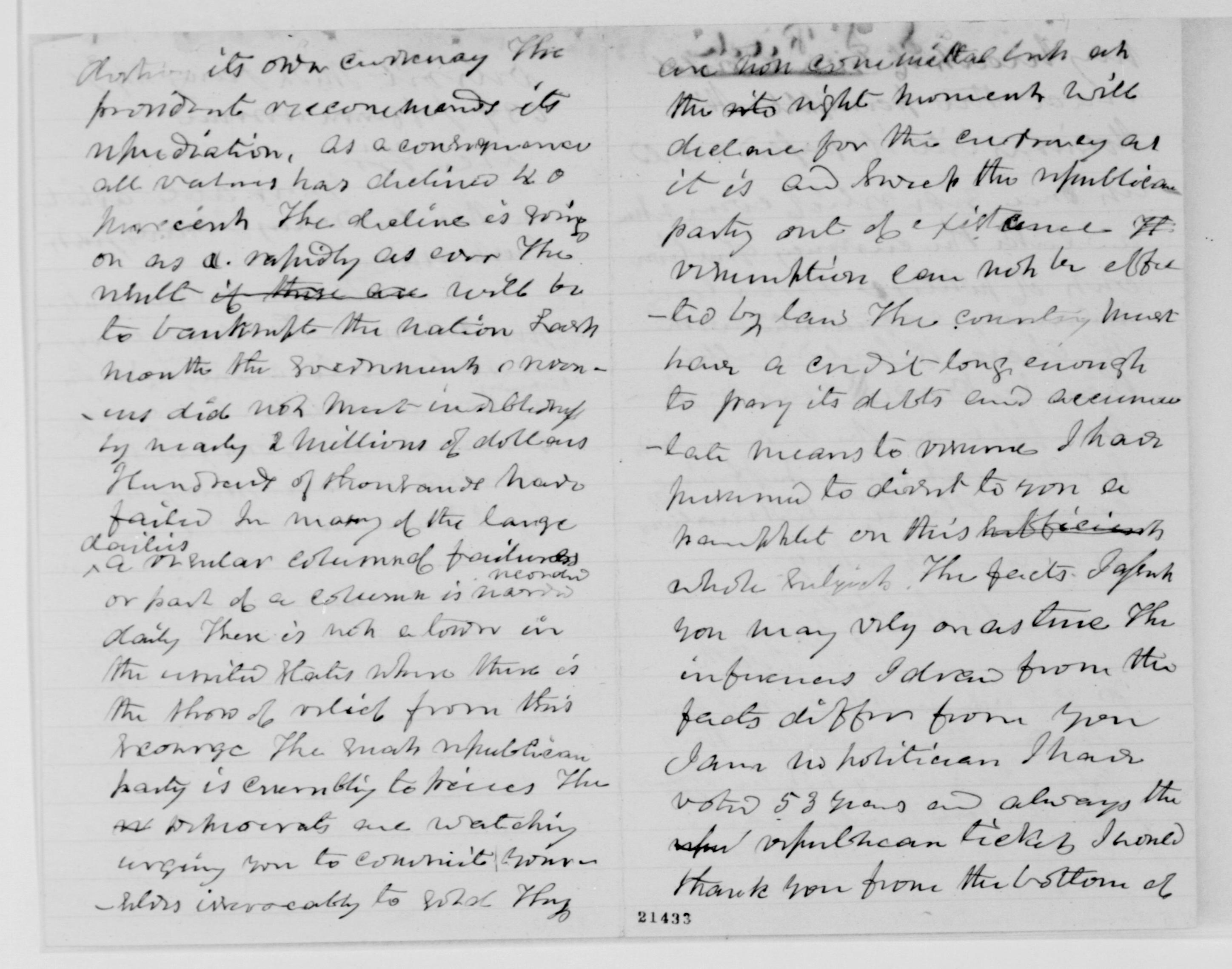 Scanned image of the current content page