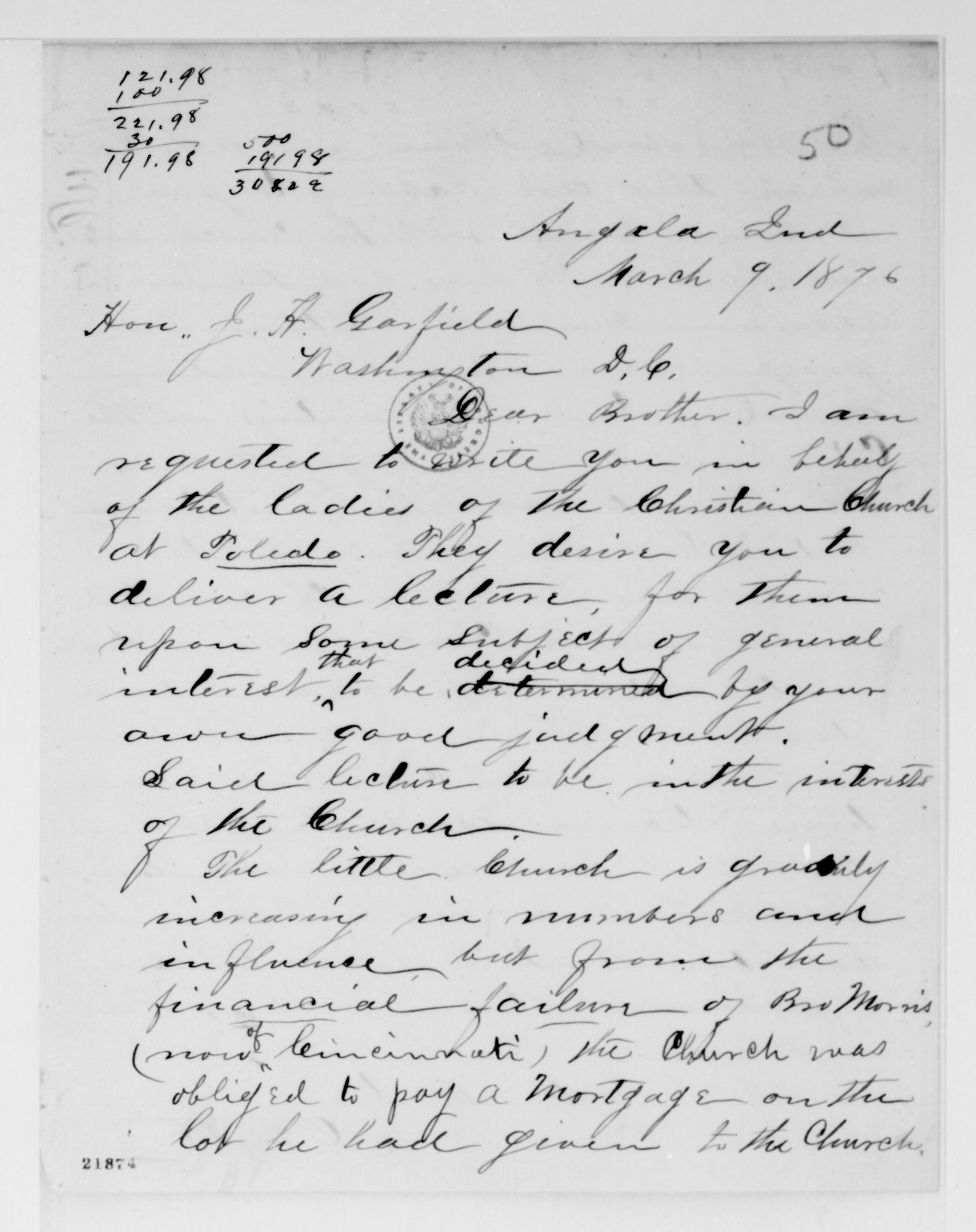 Scanned image of the current content page