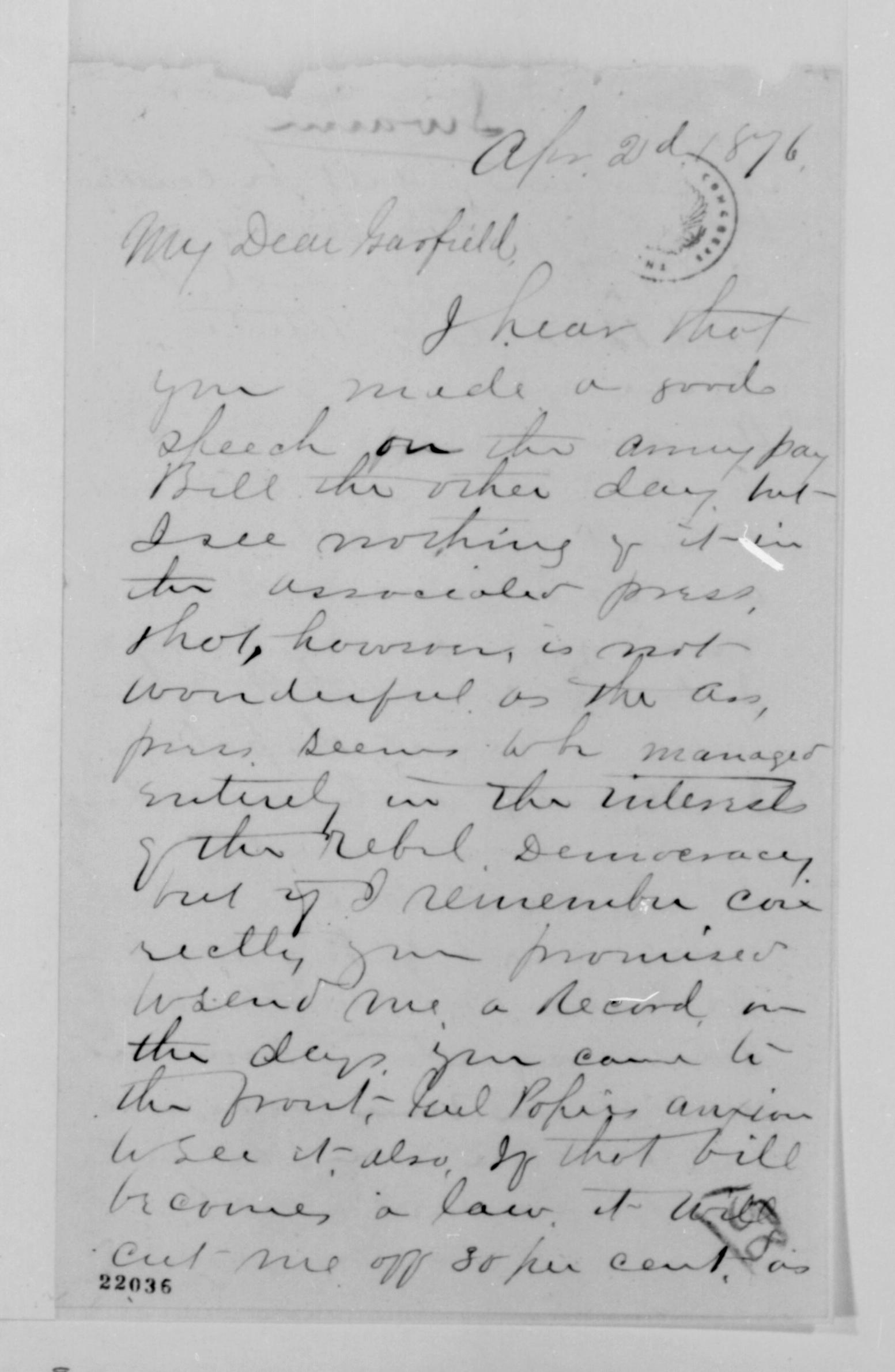 Scanned image of the current content page