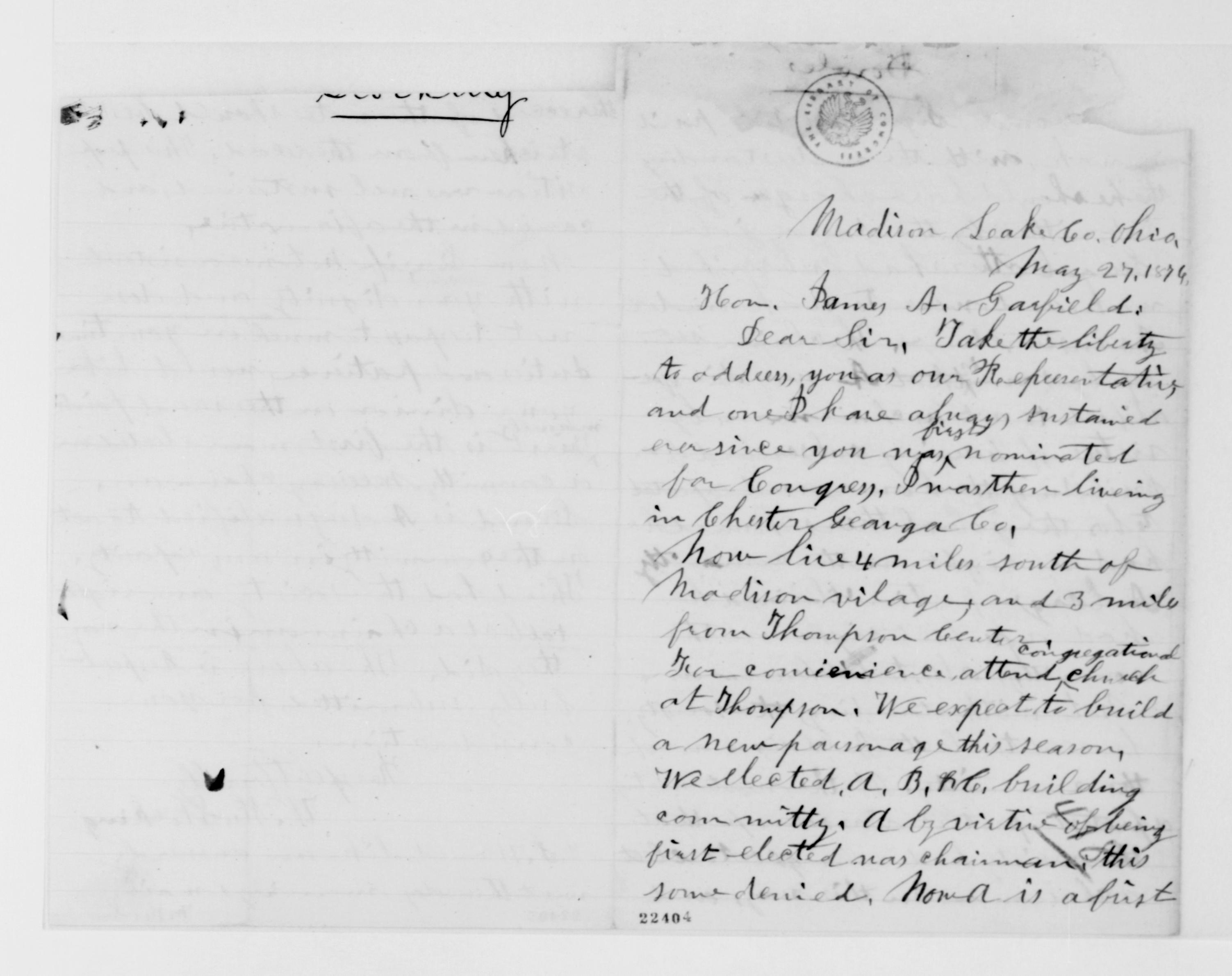 Scanned image of the current content page