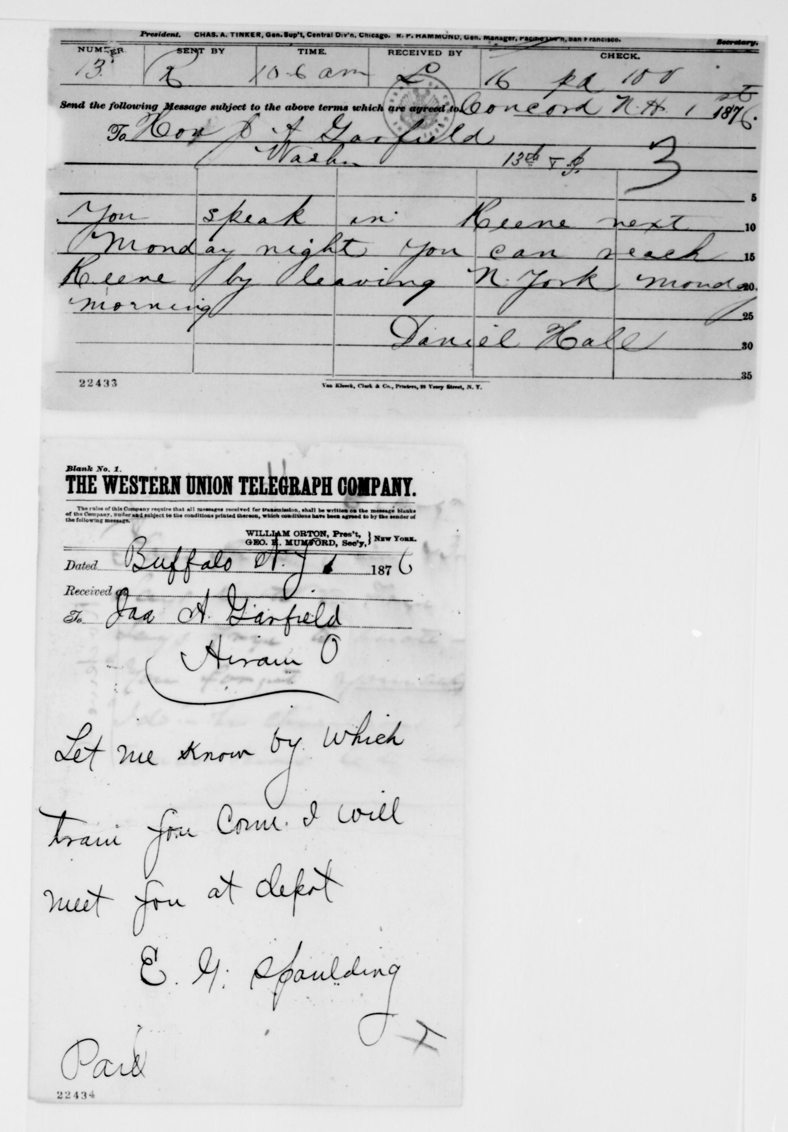 Scanned image of the current content page