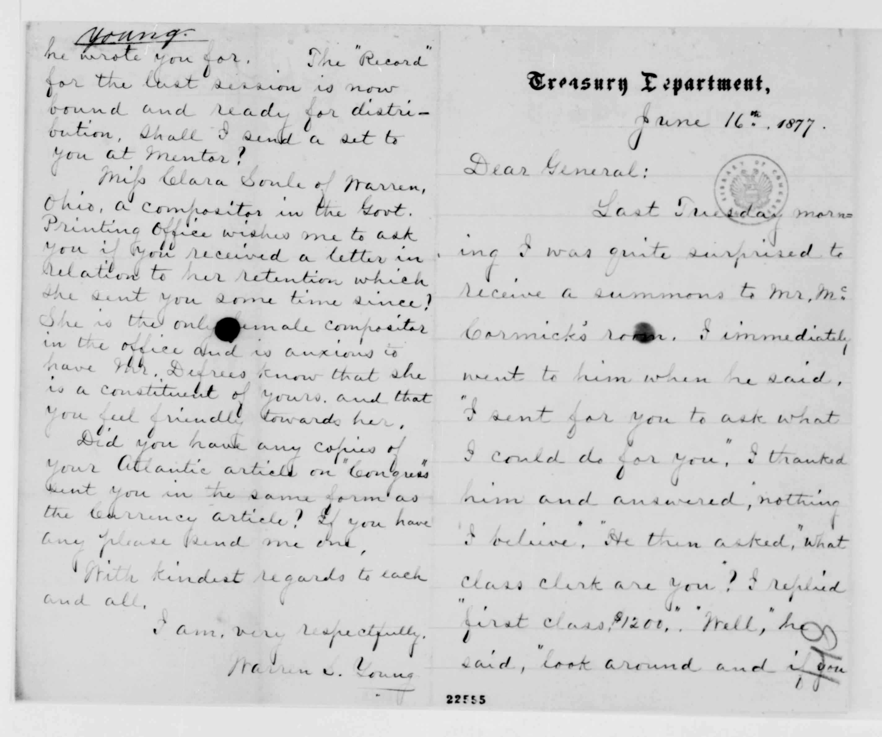 Scanned image of the current content page
