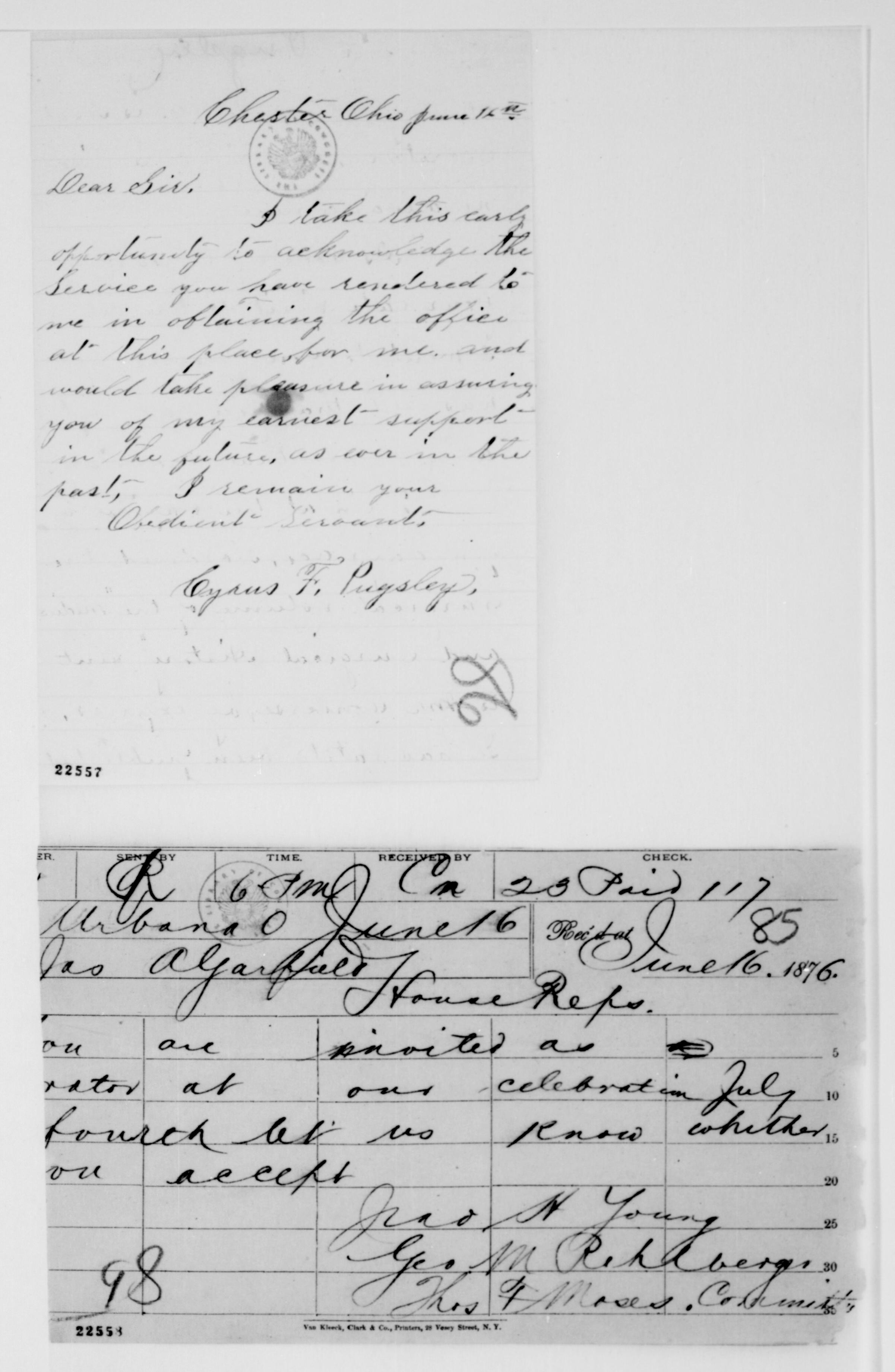 Scanned image of the current content page