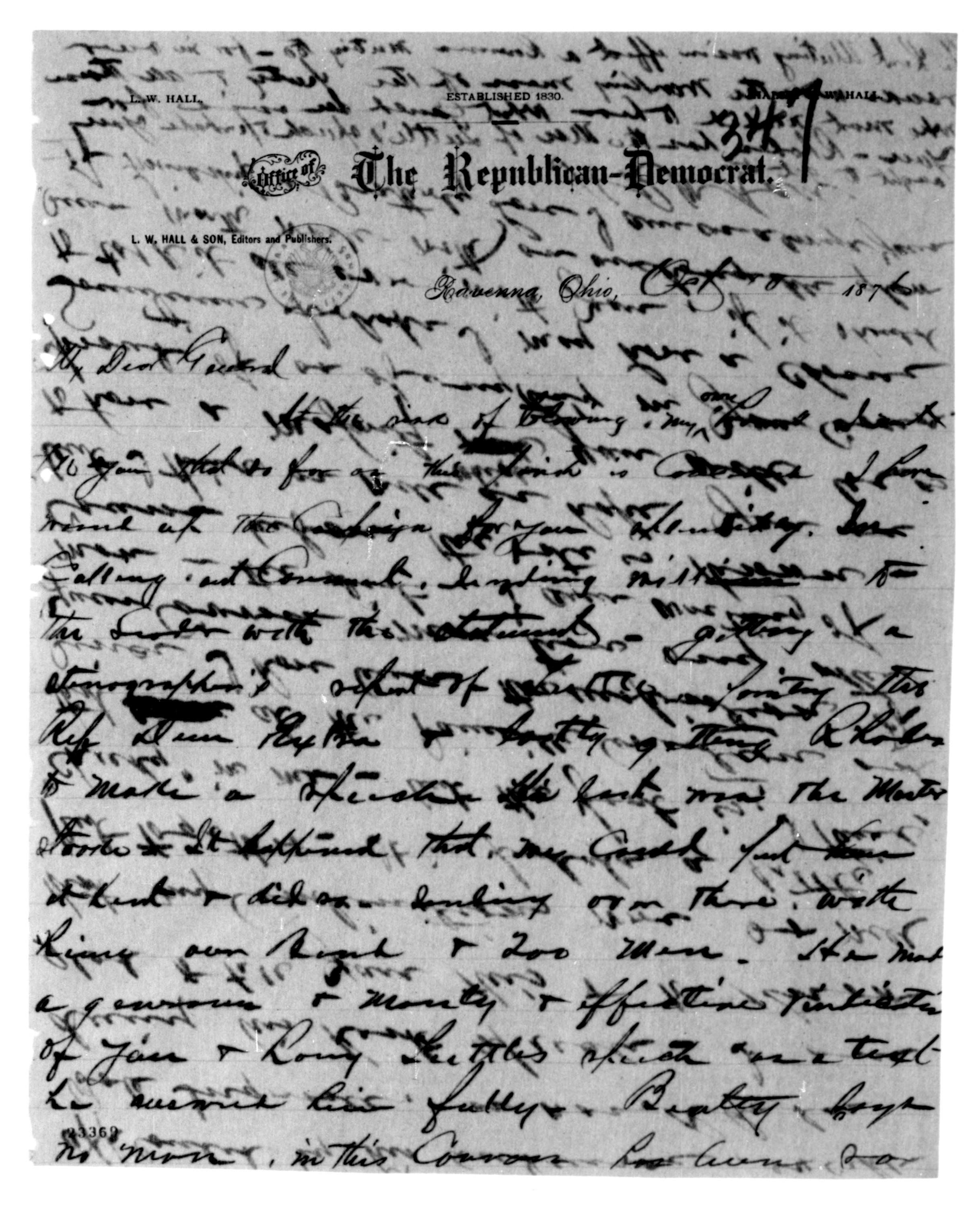 Scanned image of the current content page