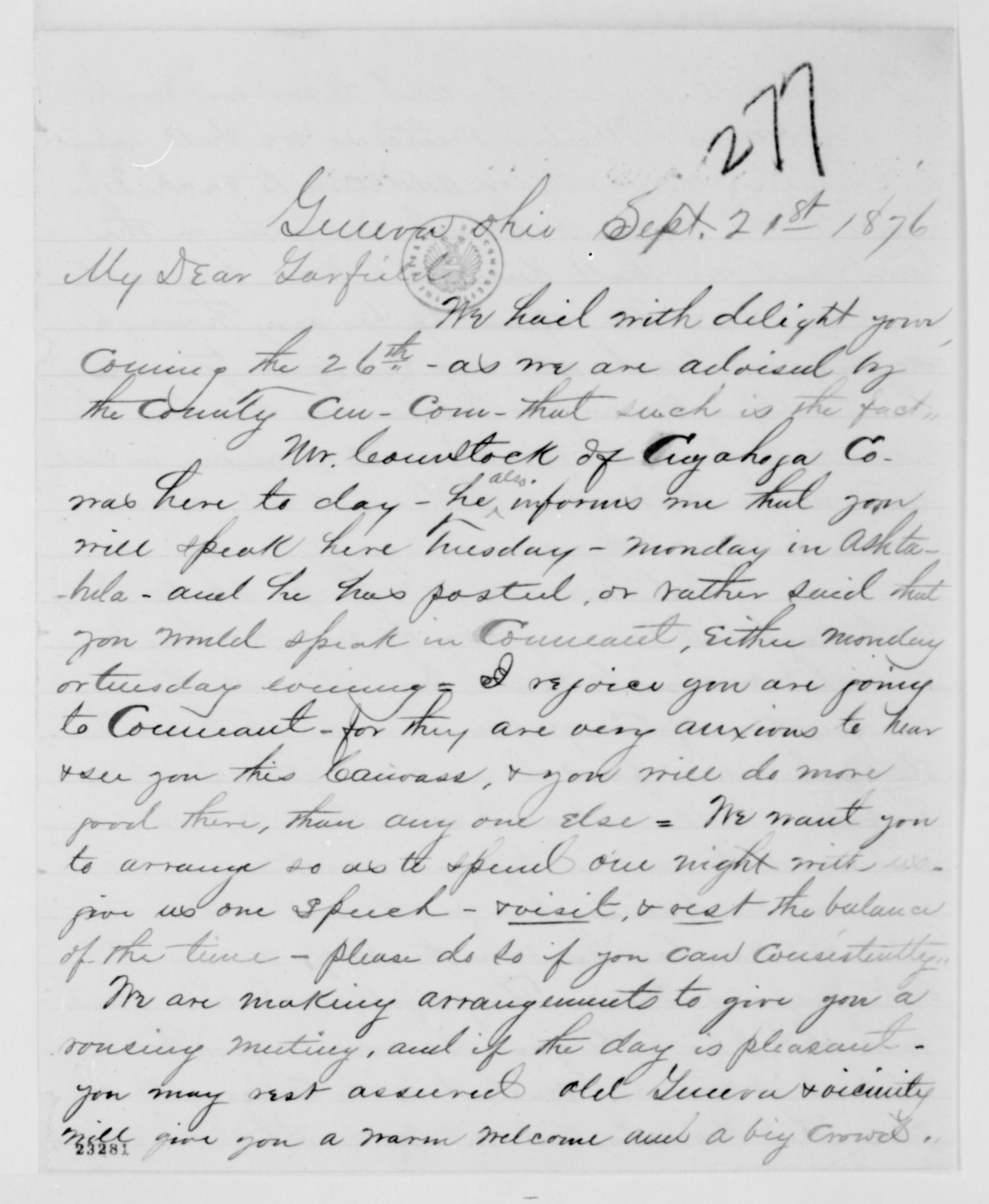 Scanned image of the current content page