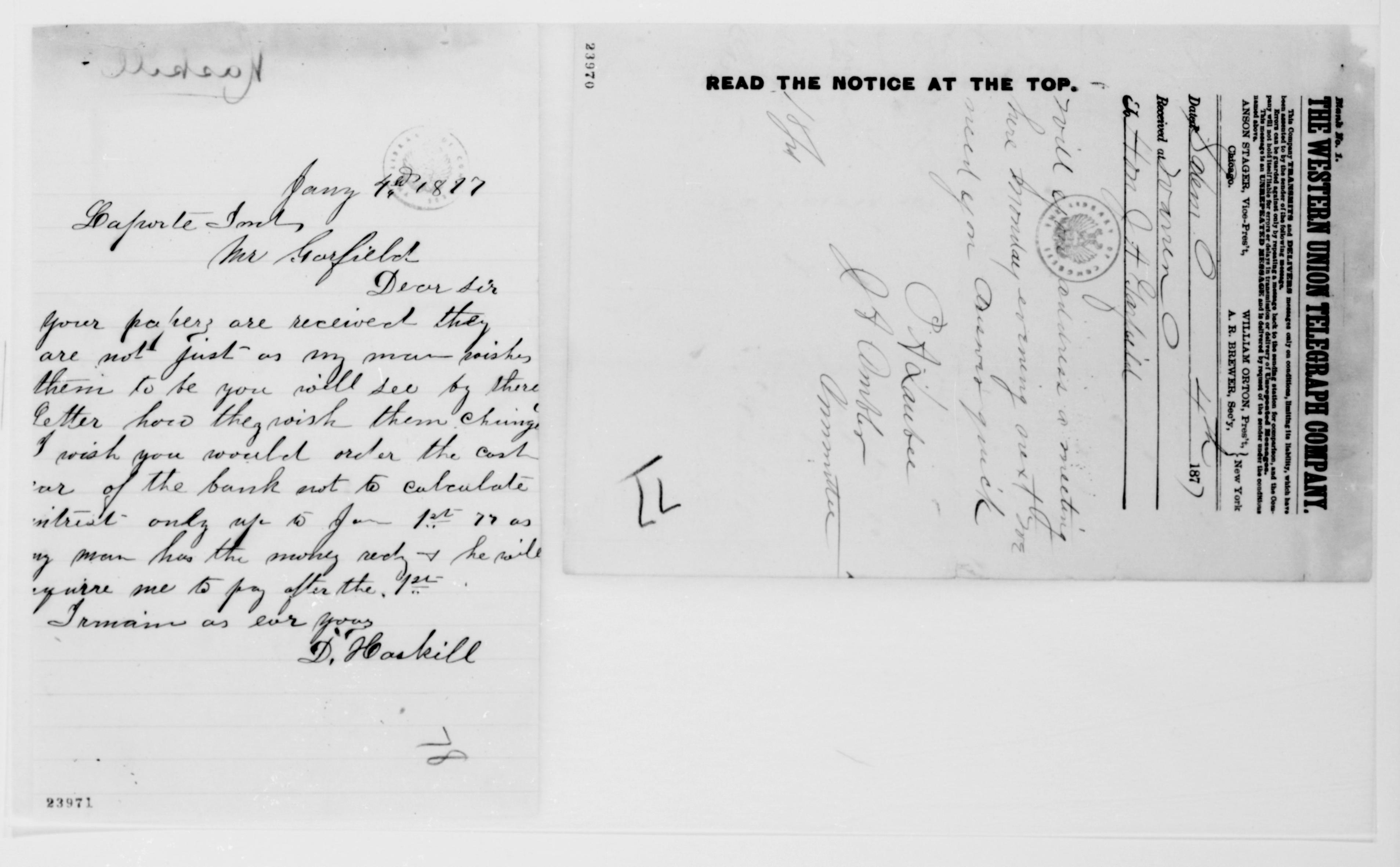 Scanned image of the current content page