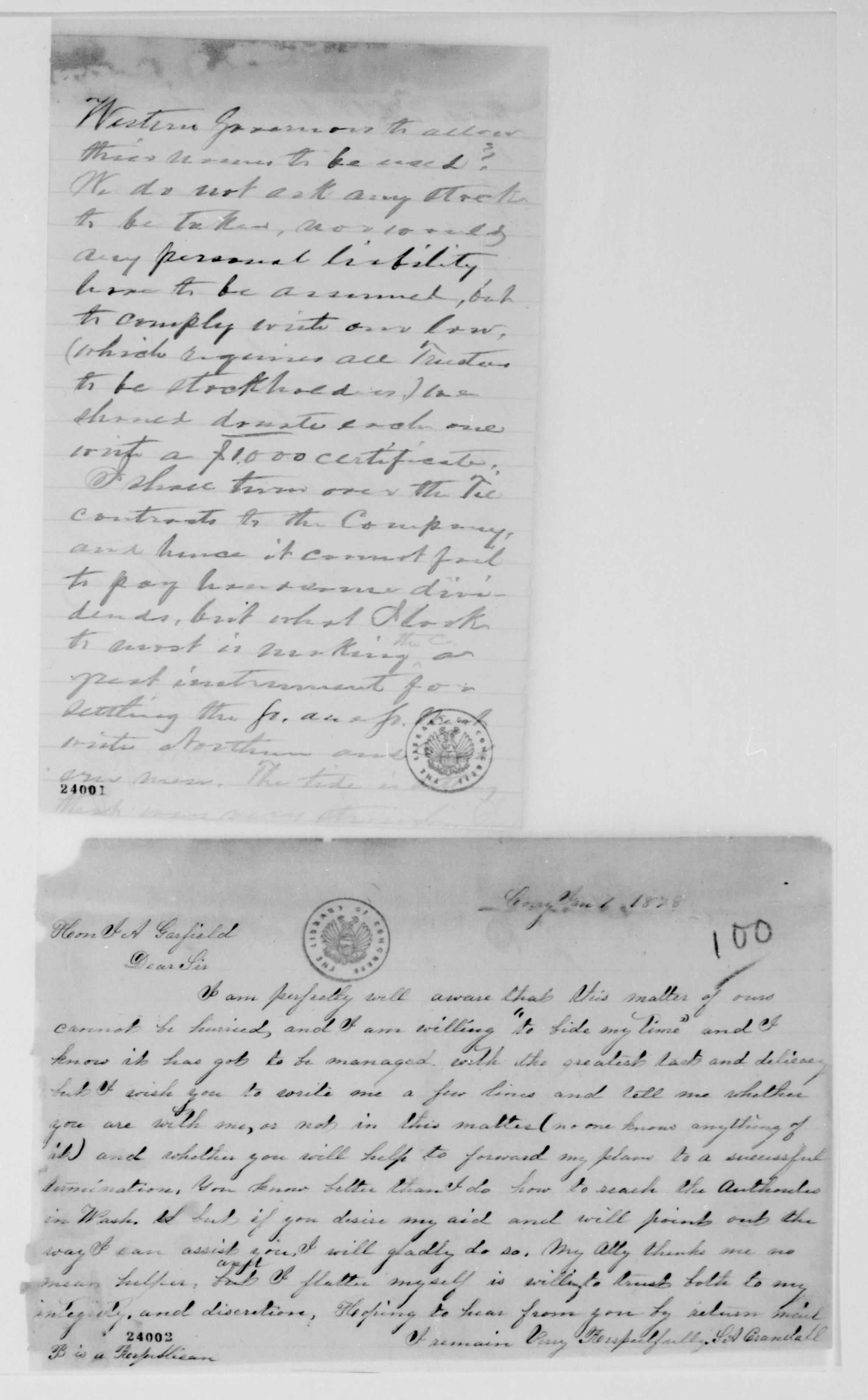 Scanned image of the current content page