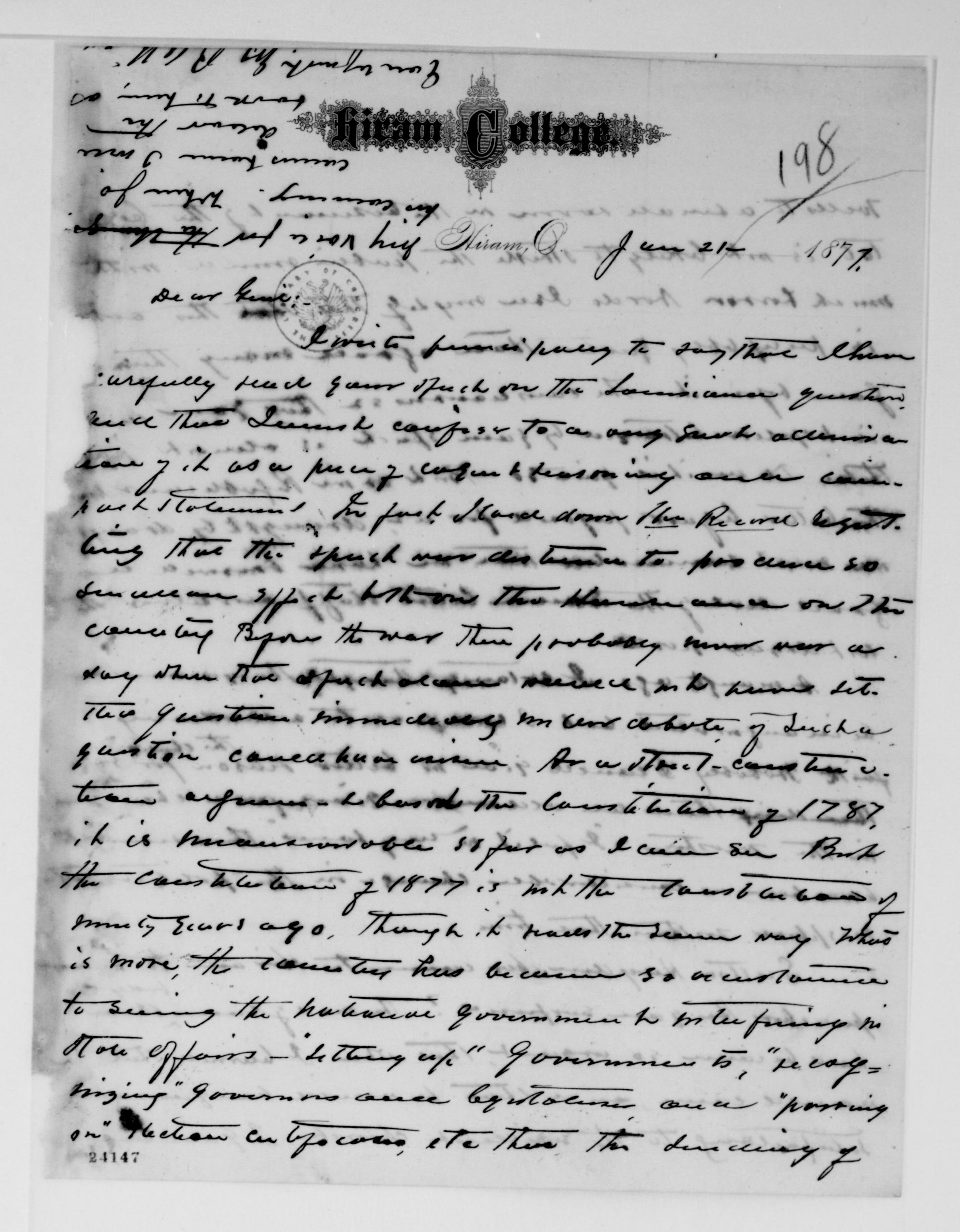 Scanned image of the current content page