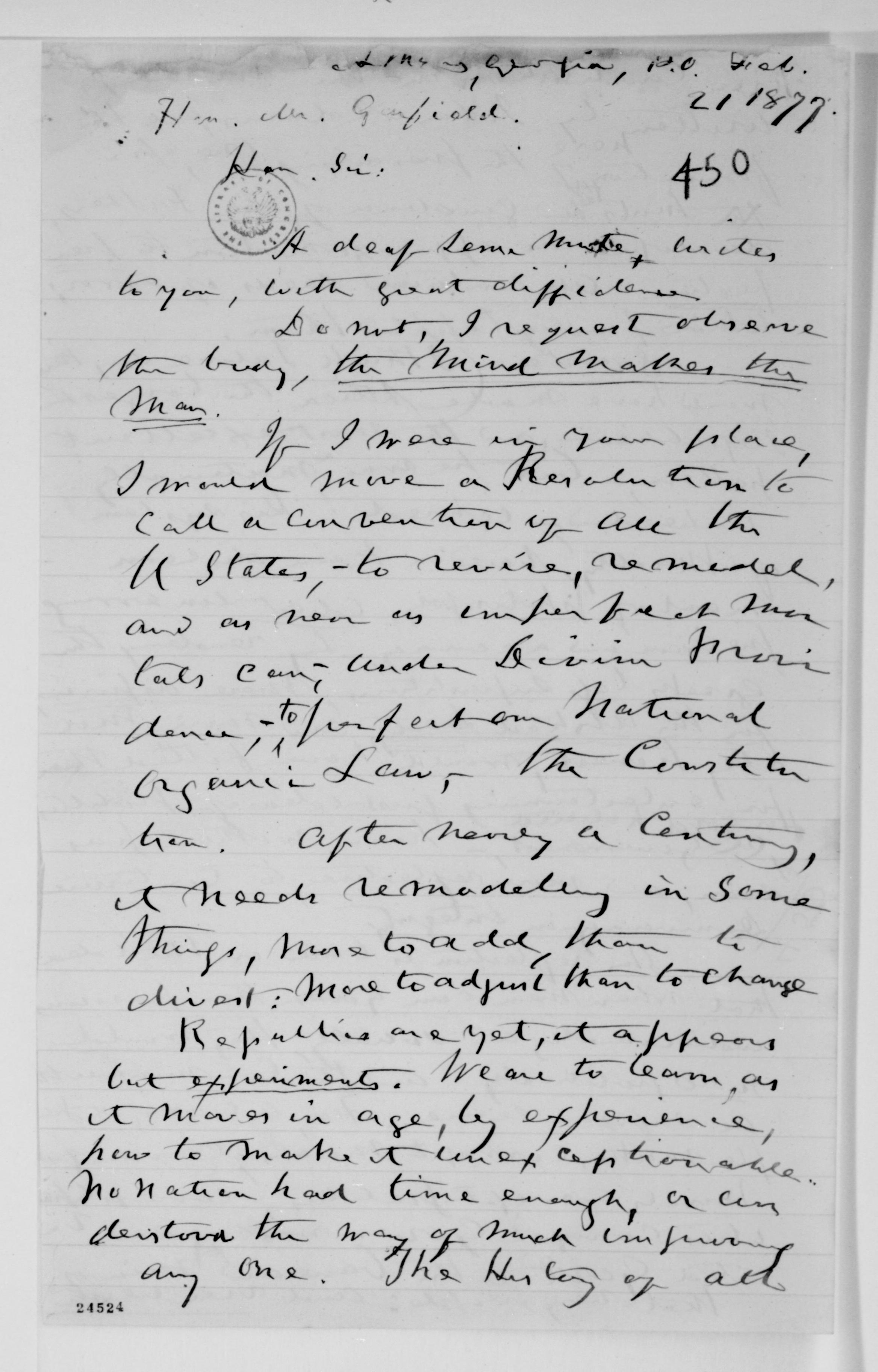 Scanned image of the current content page