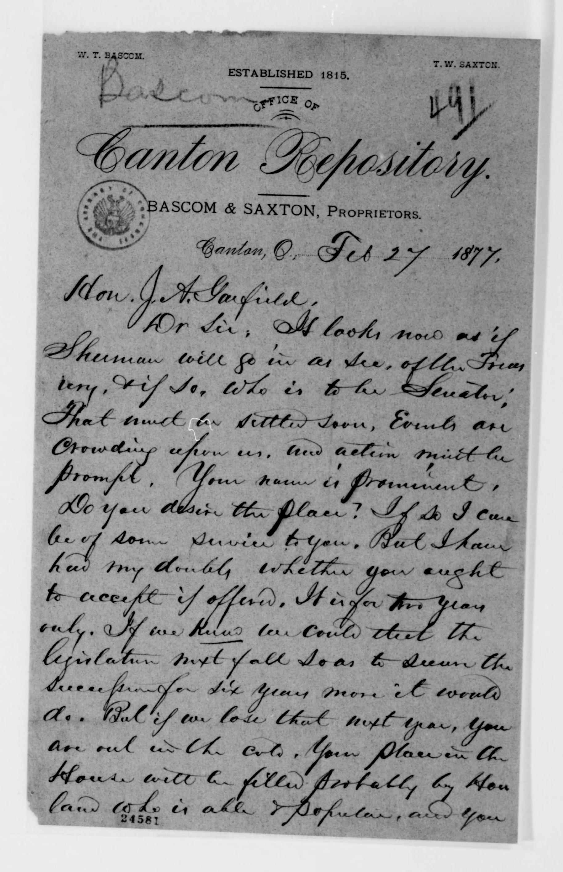 Scanned image of the current content page