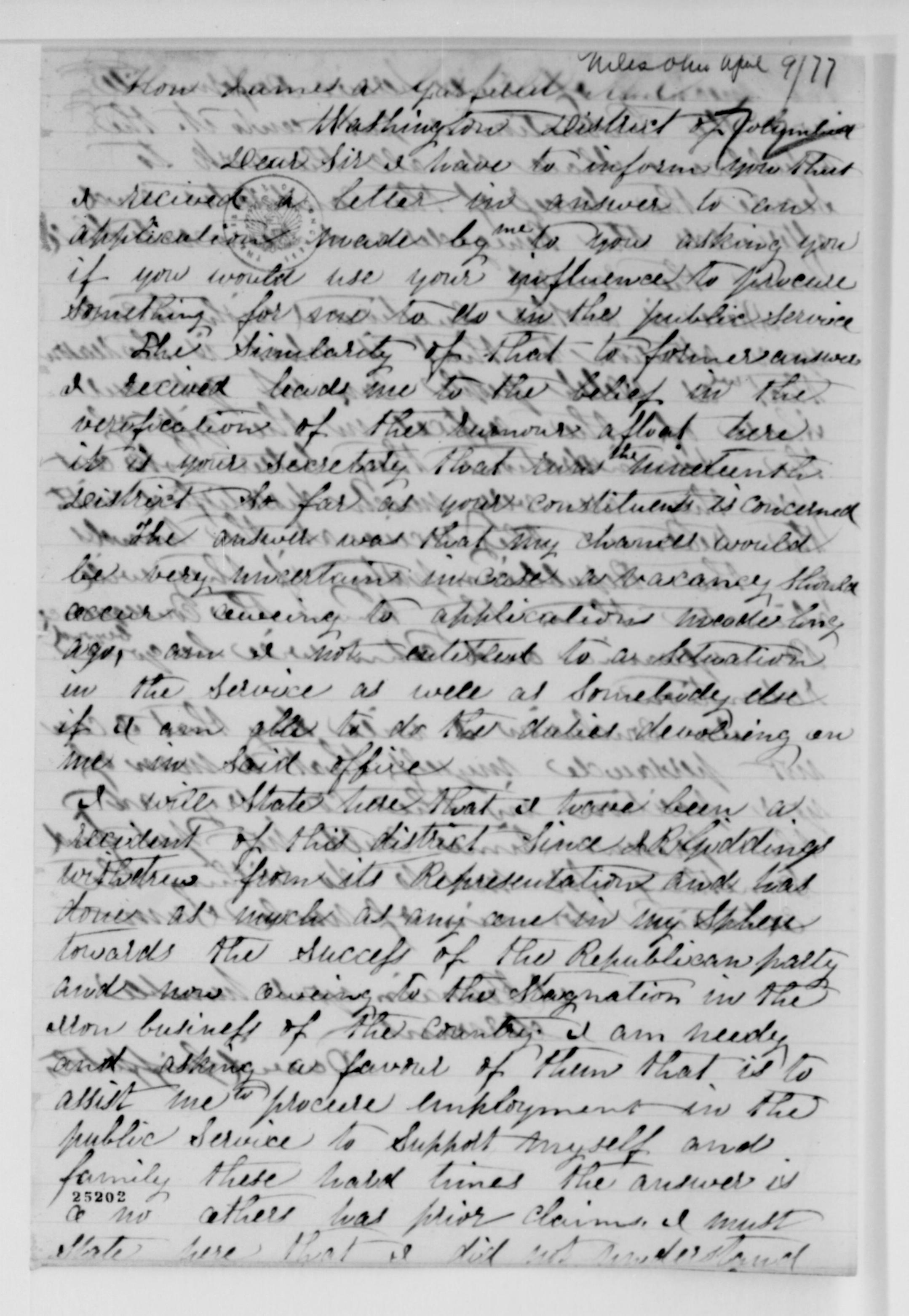 Scanned image of the current content page