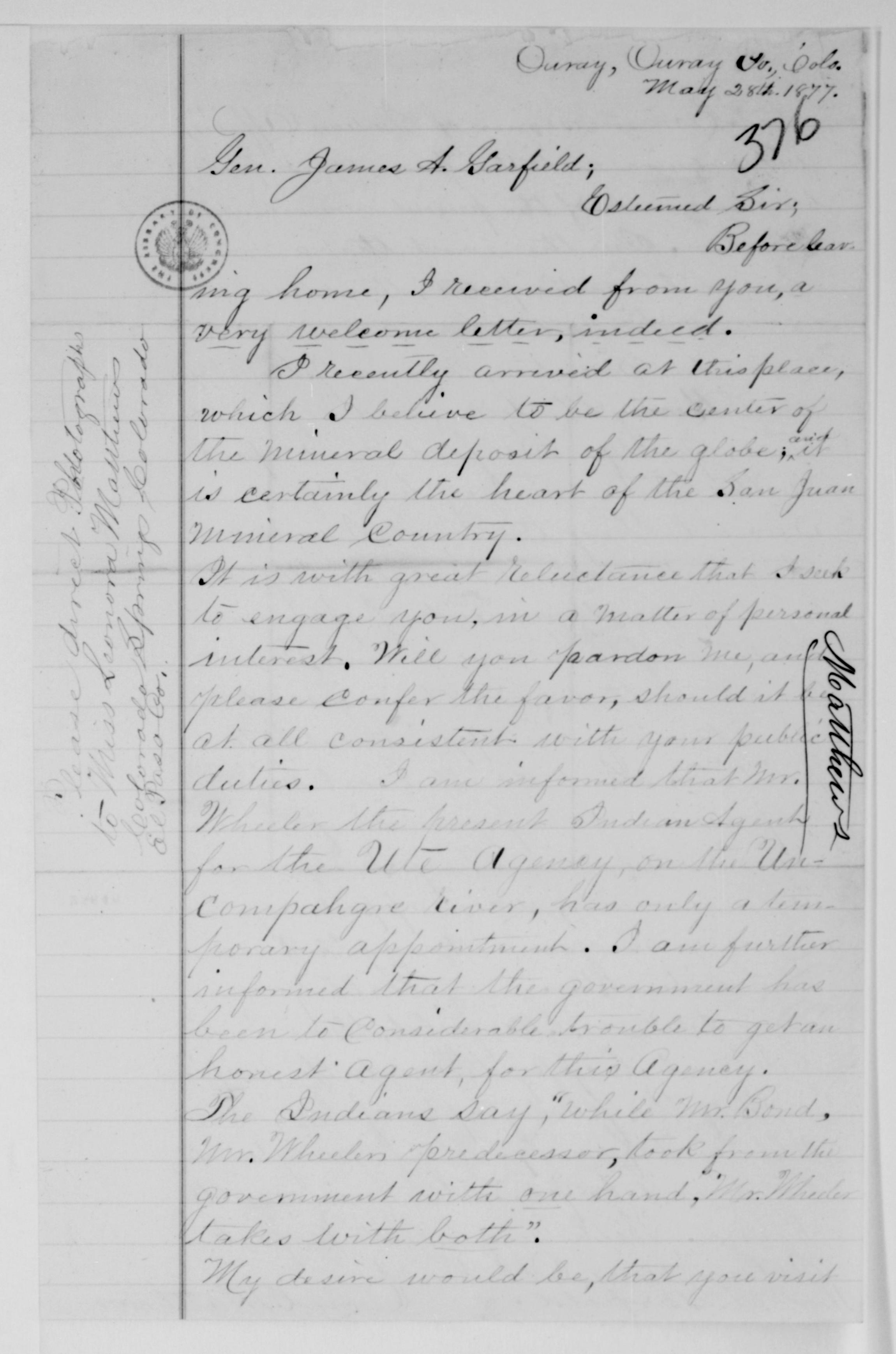 Scanned image of the current content page