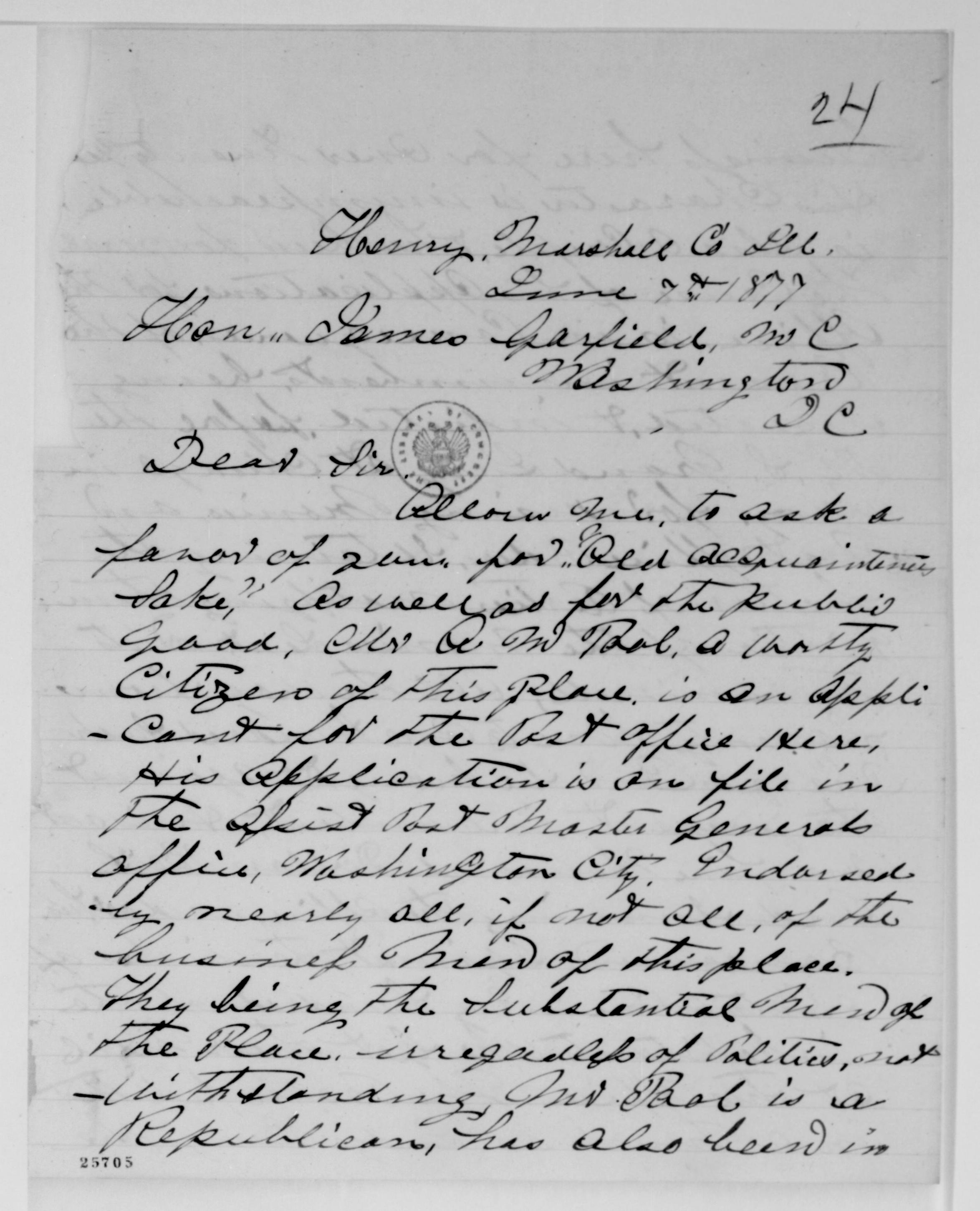 Scanned image of the current content page