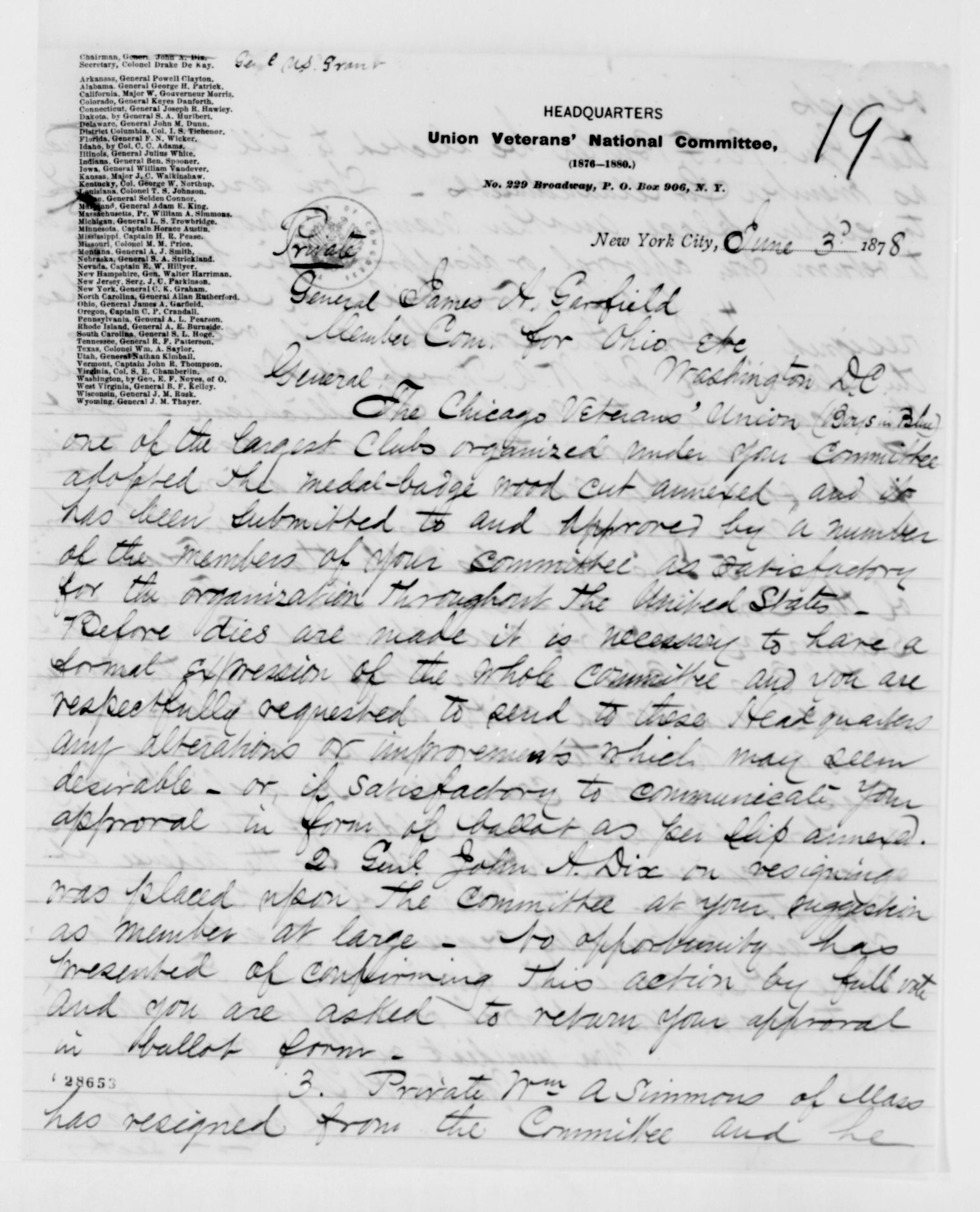 Scanned image of the current content page