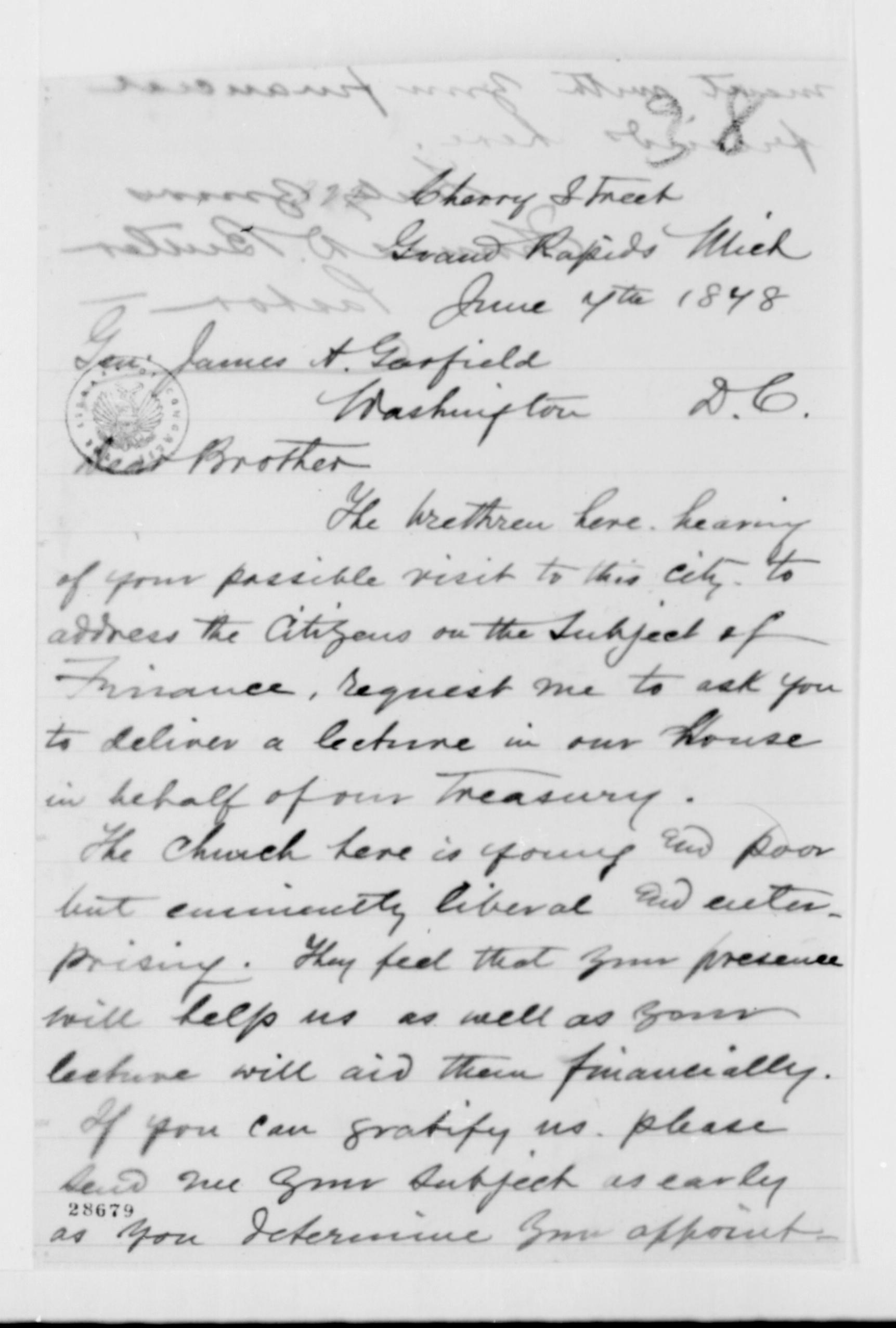 Scanned image of the current content page