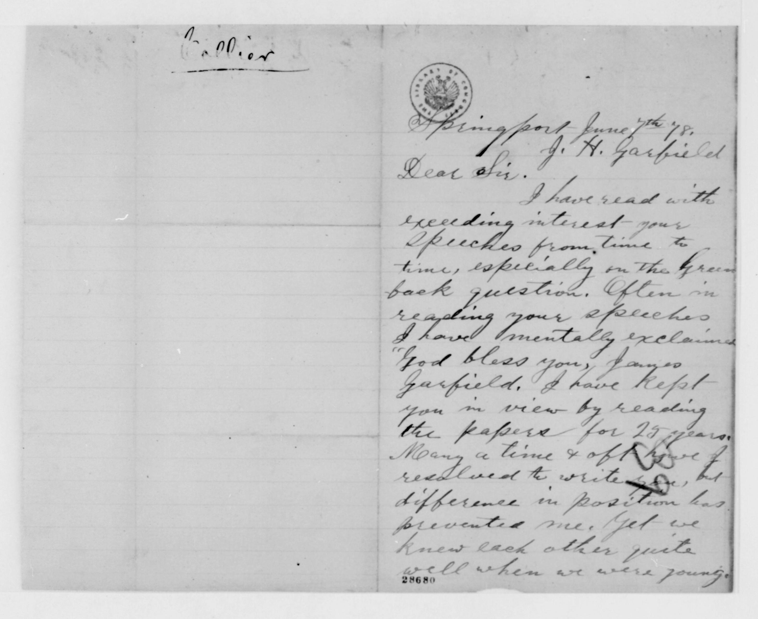 Scanned image of the current content page