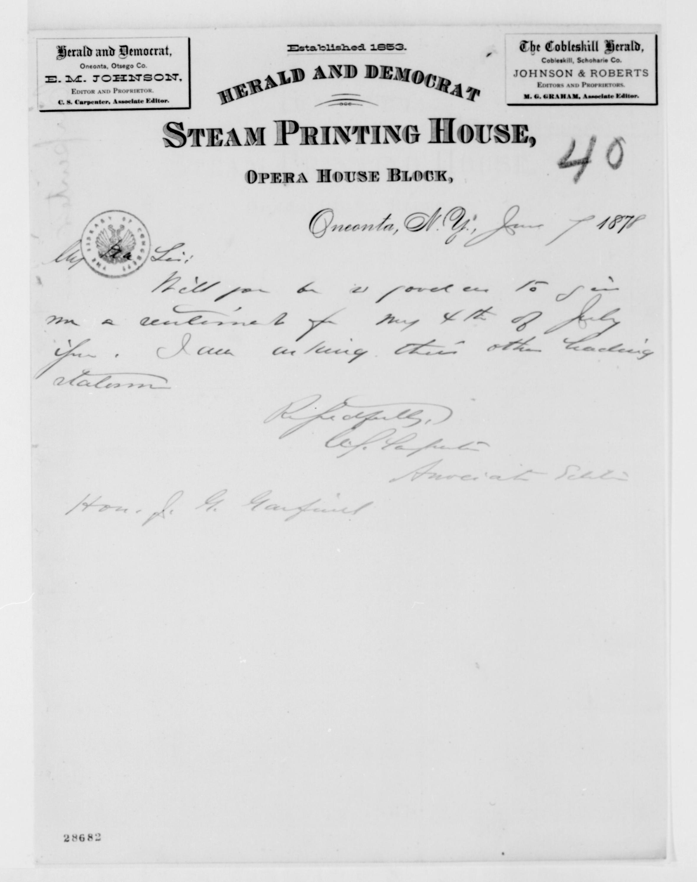 Scanned image of the current content page