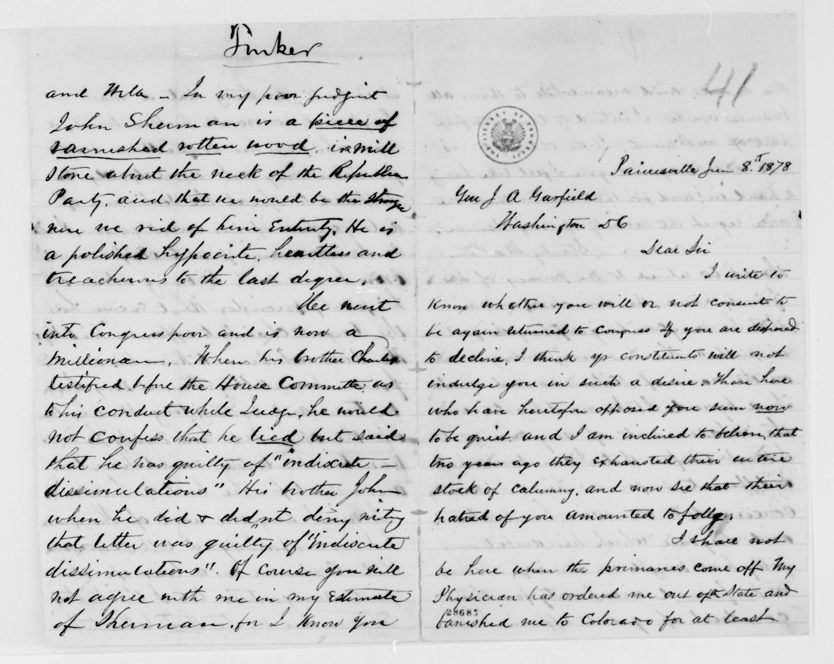 Scanned image of the current content page