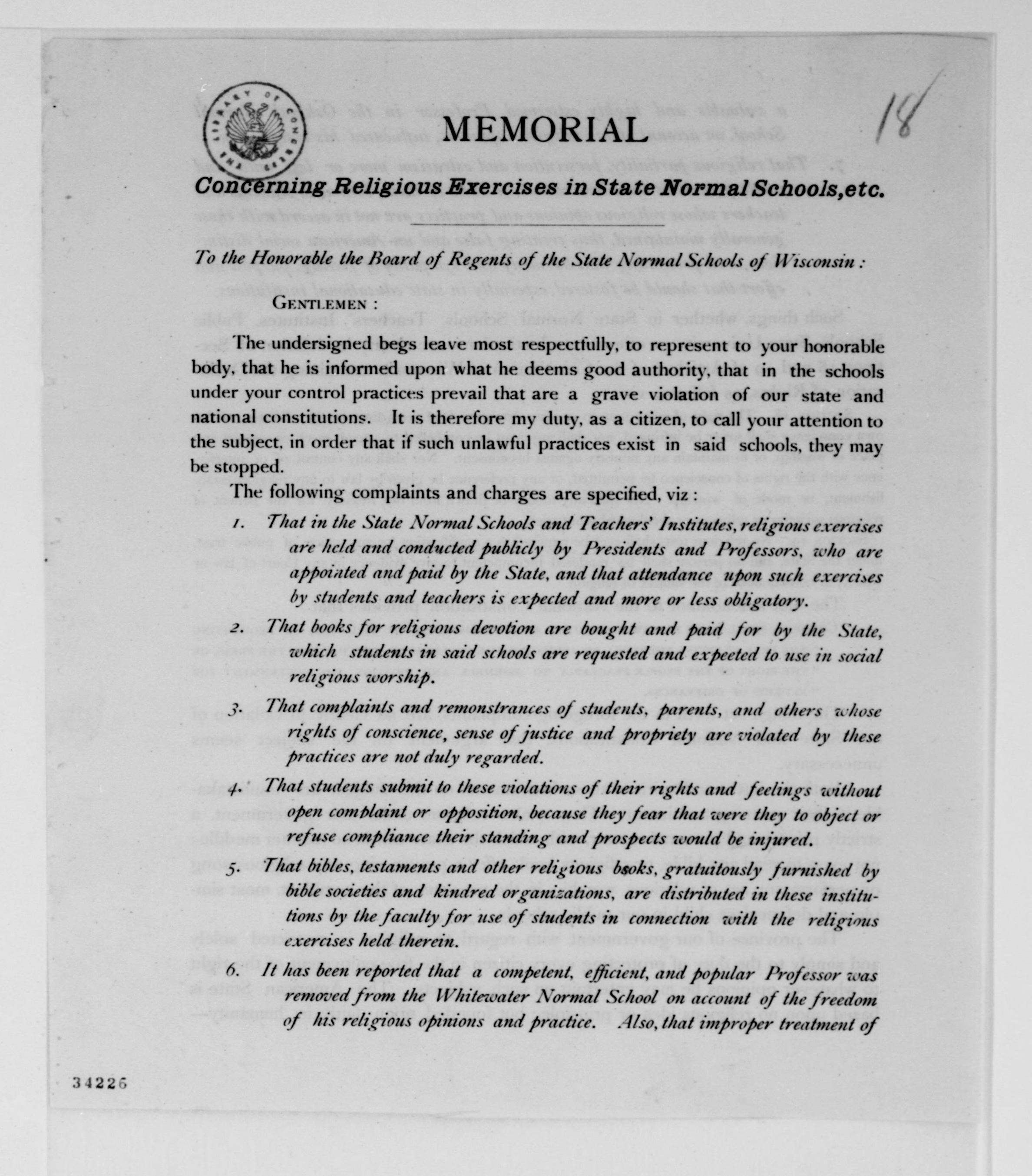 Scanned image of the current content page