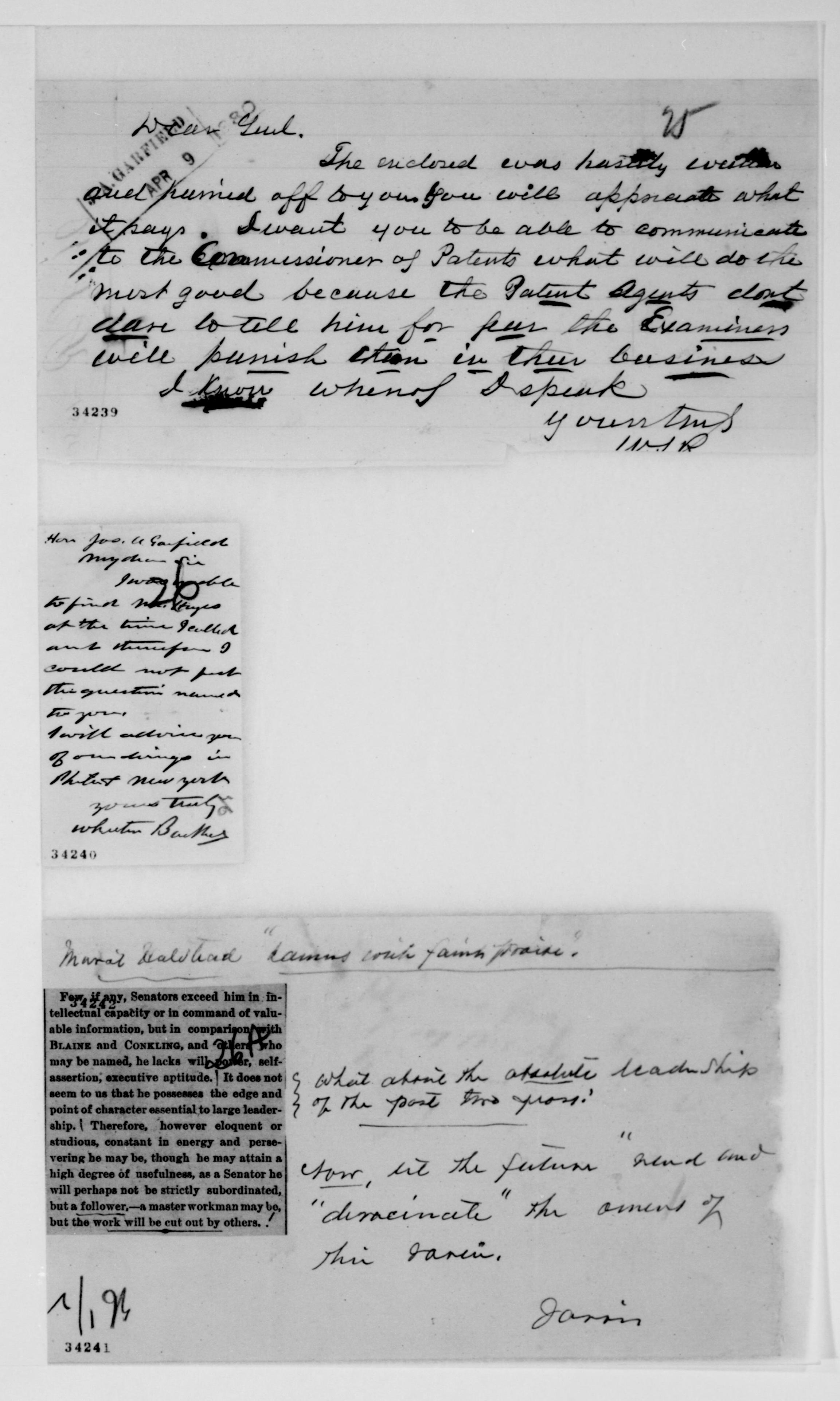 Scanned image of the current content page