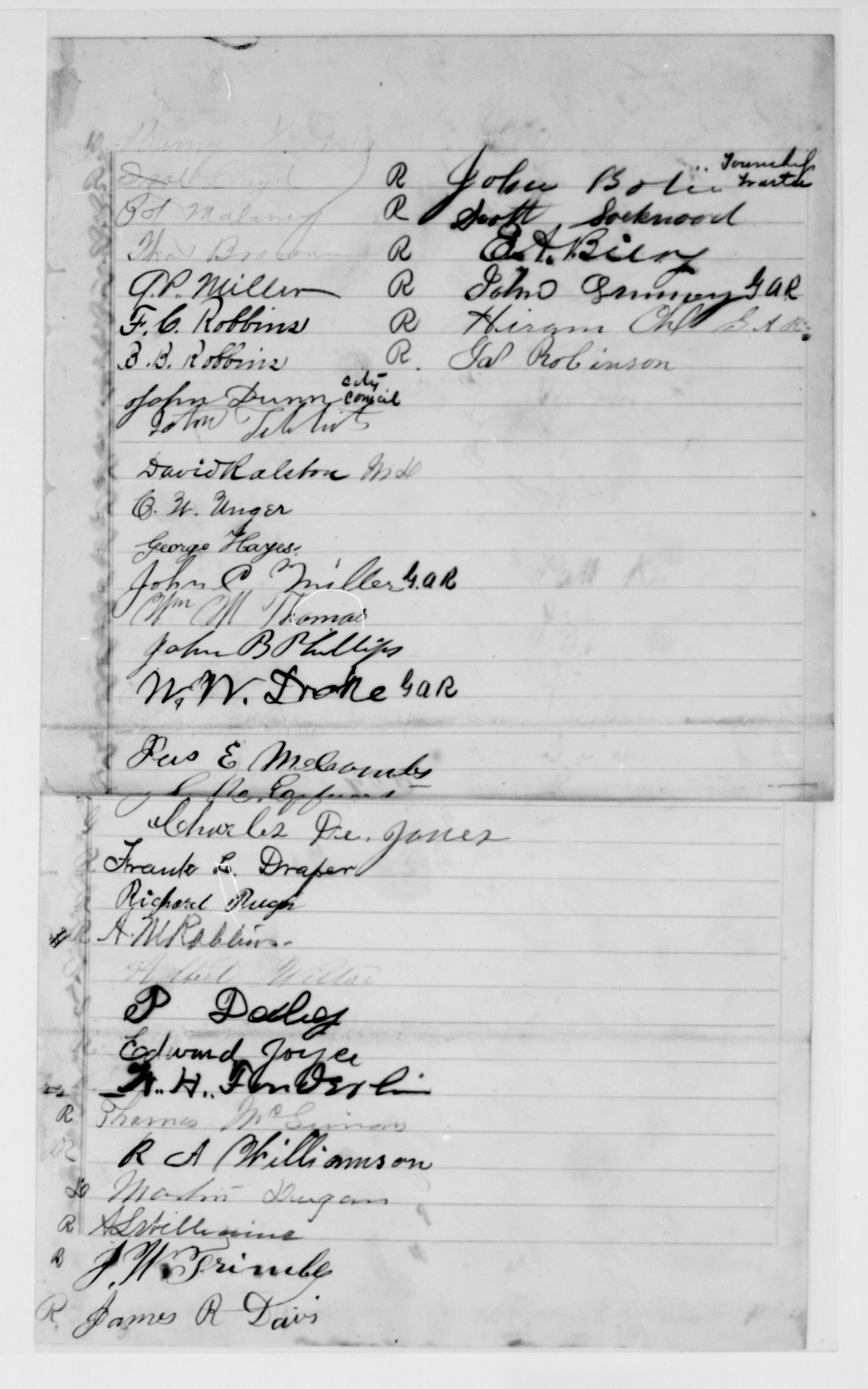 Scanned image of the current content page