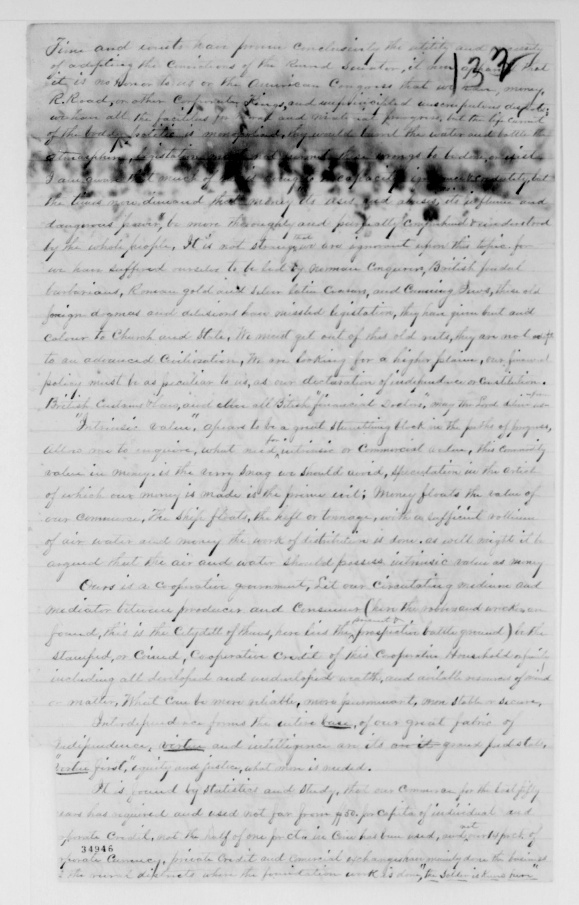 Scanned image of the current content page