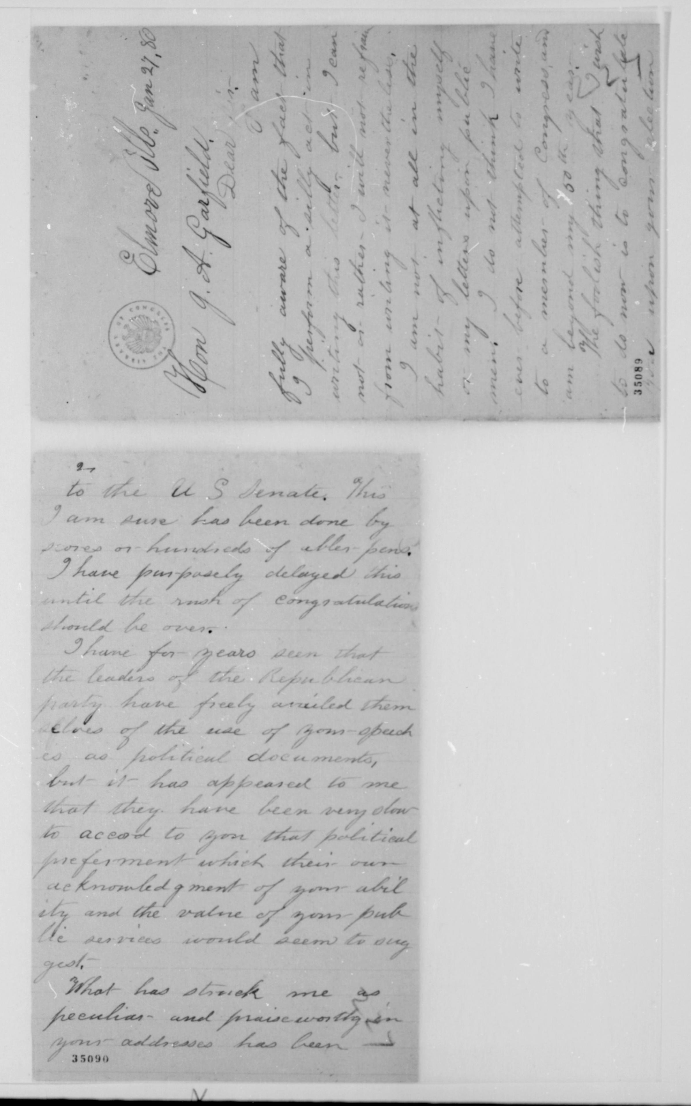 Scanned image of the current content page