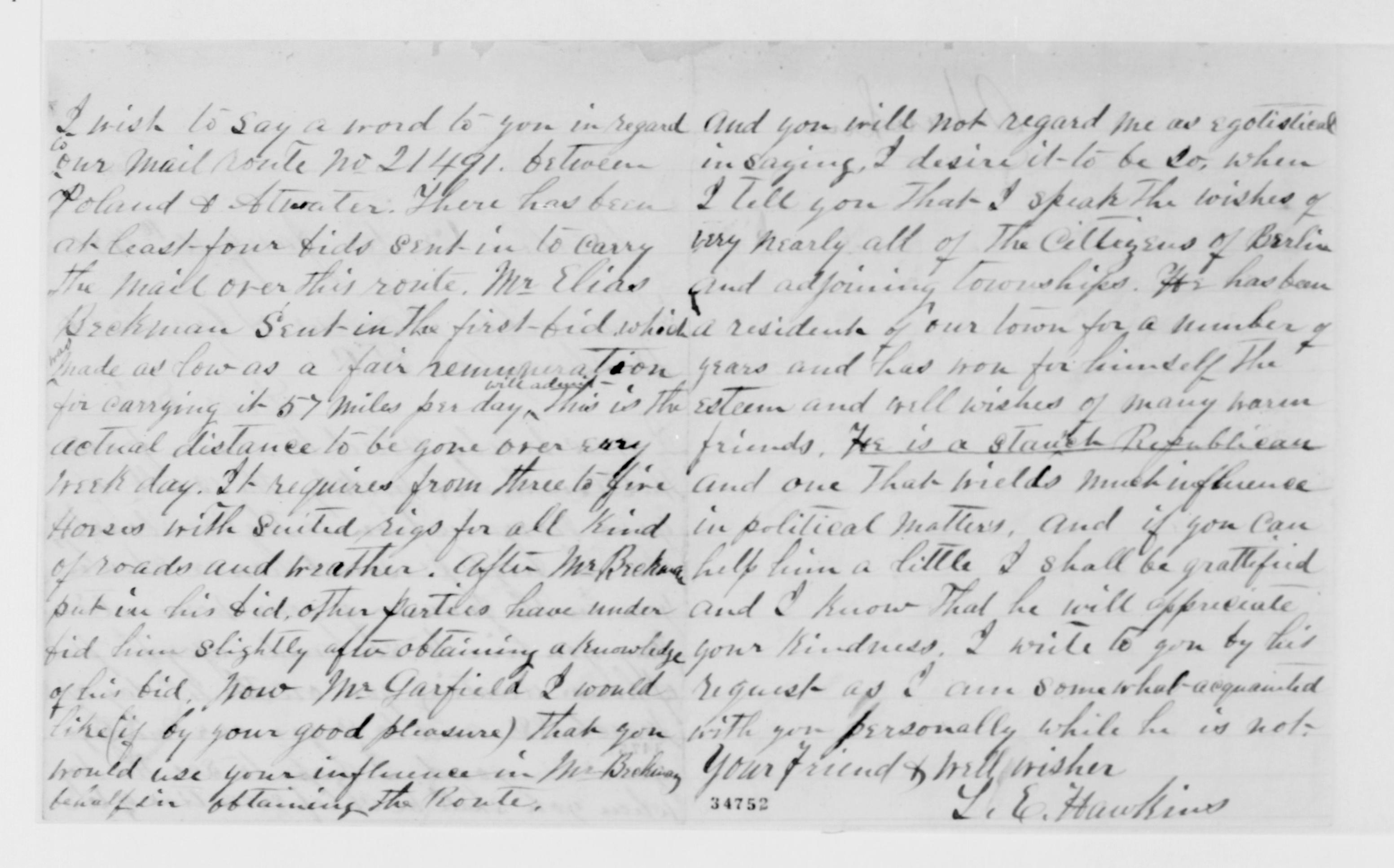 Scanned image of the current content page