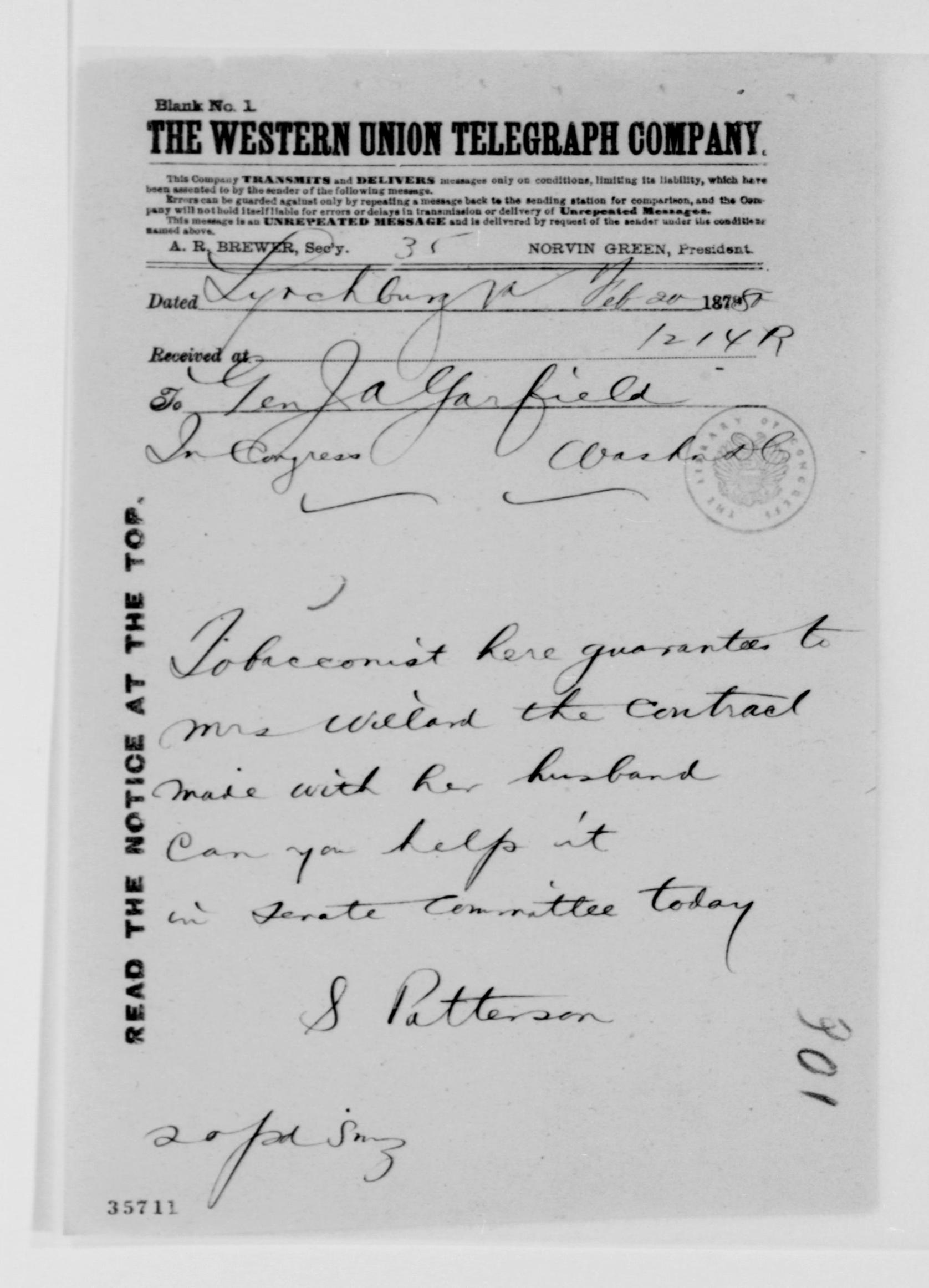 Scanned image of the current content page