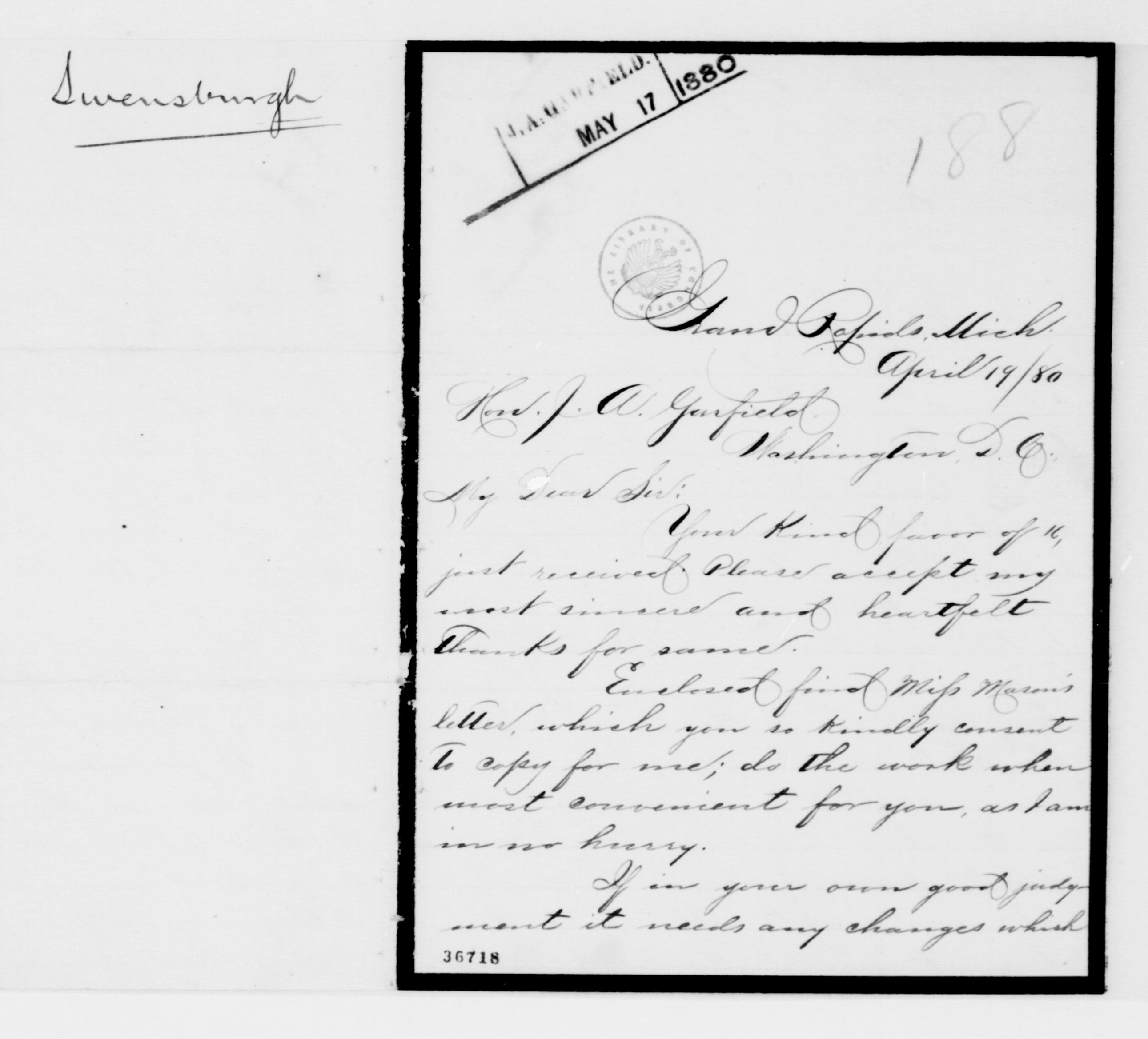 Scanned image of the current content page