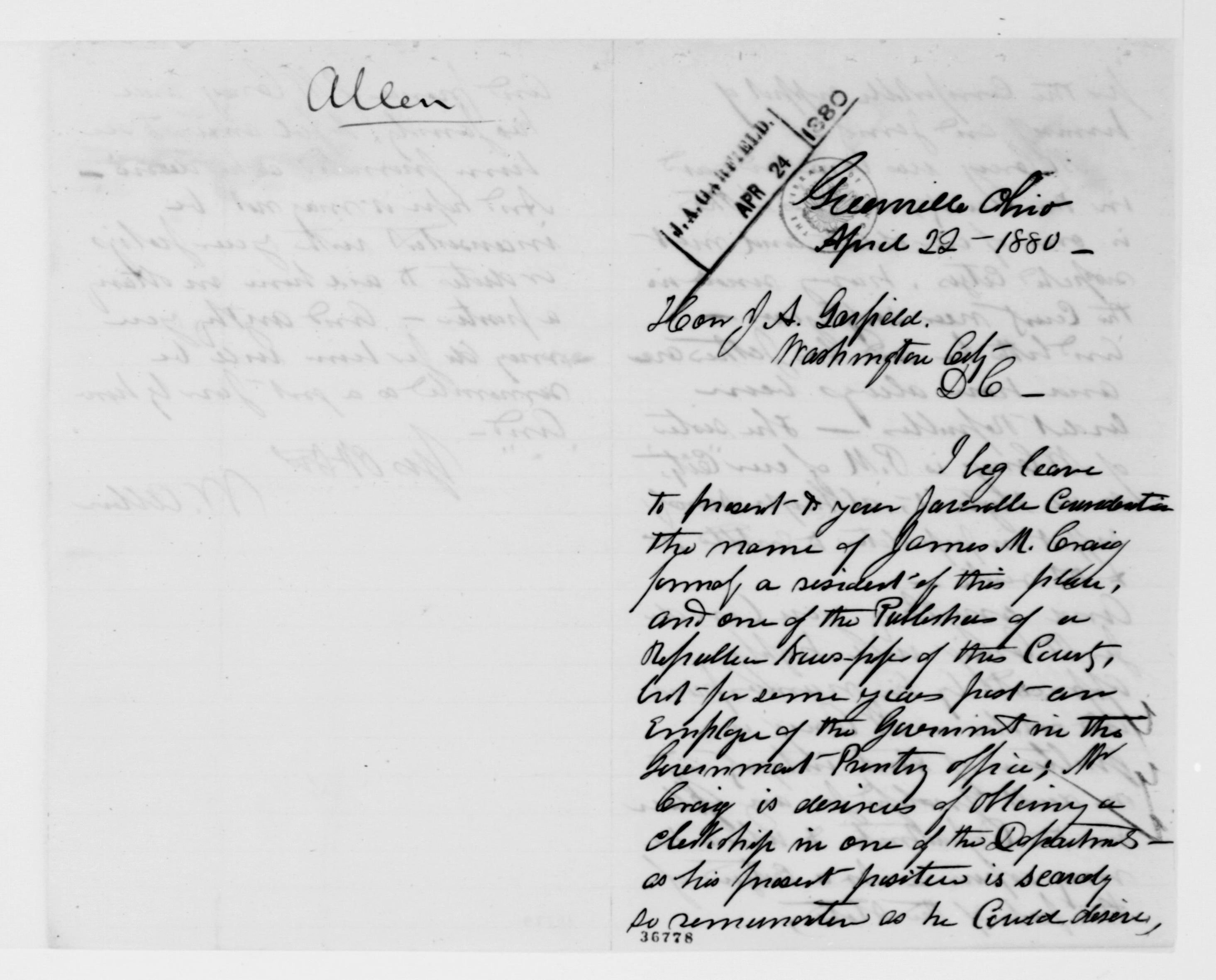 Scanned image of the current content page